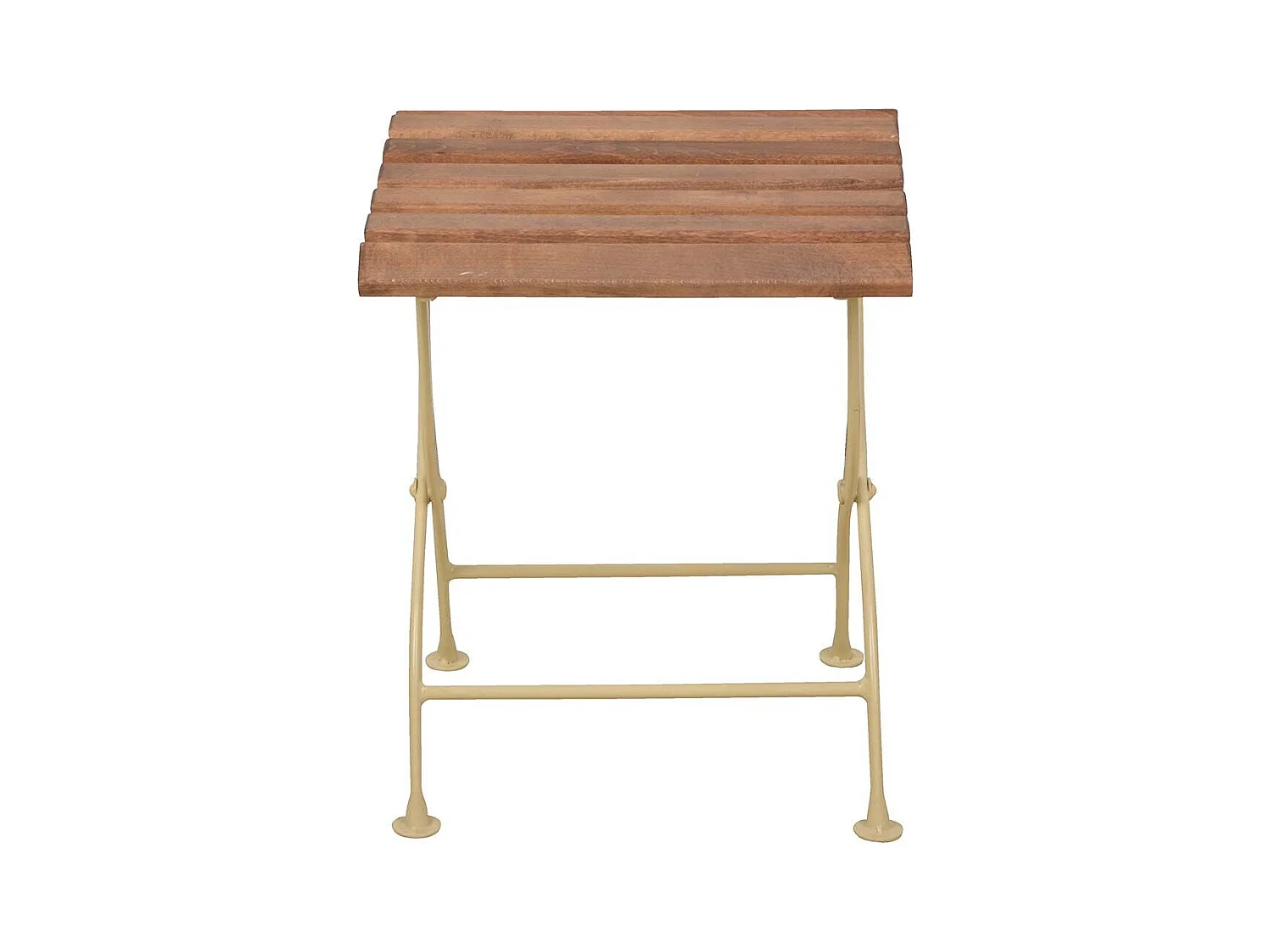 Desserte en bois et métal Crème