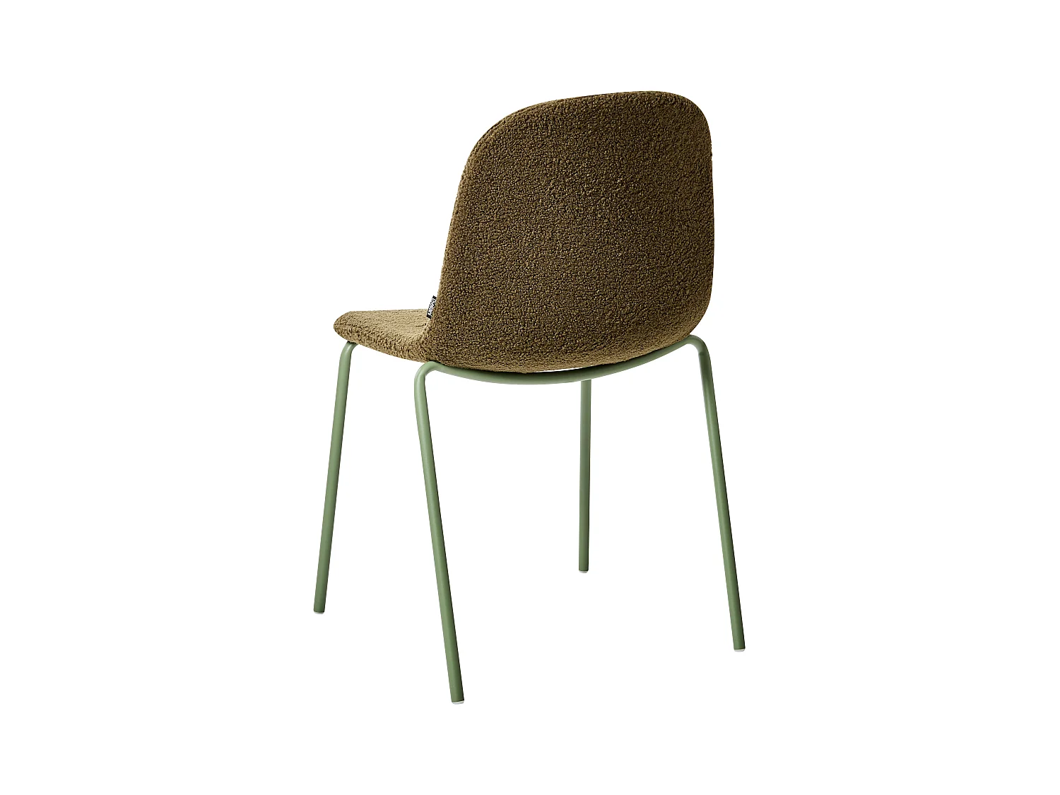 Lot de 2 chaises de conférence LOMA Bouclé Vert