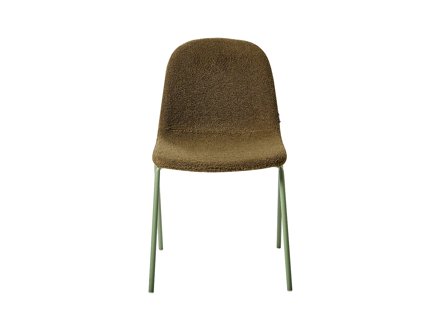 Lot de 2 chaises de conférence LOMA Bouclé Vert