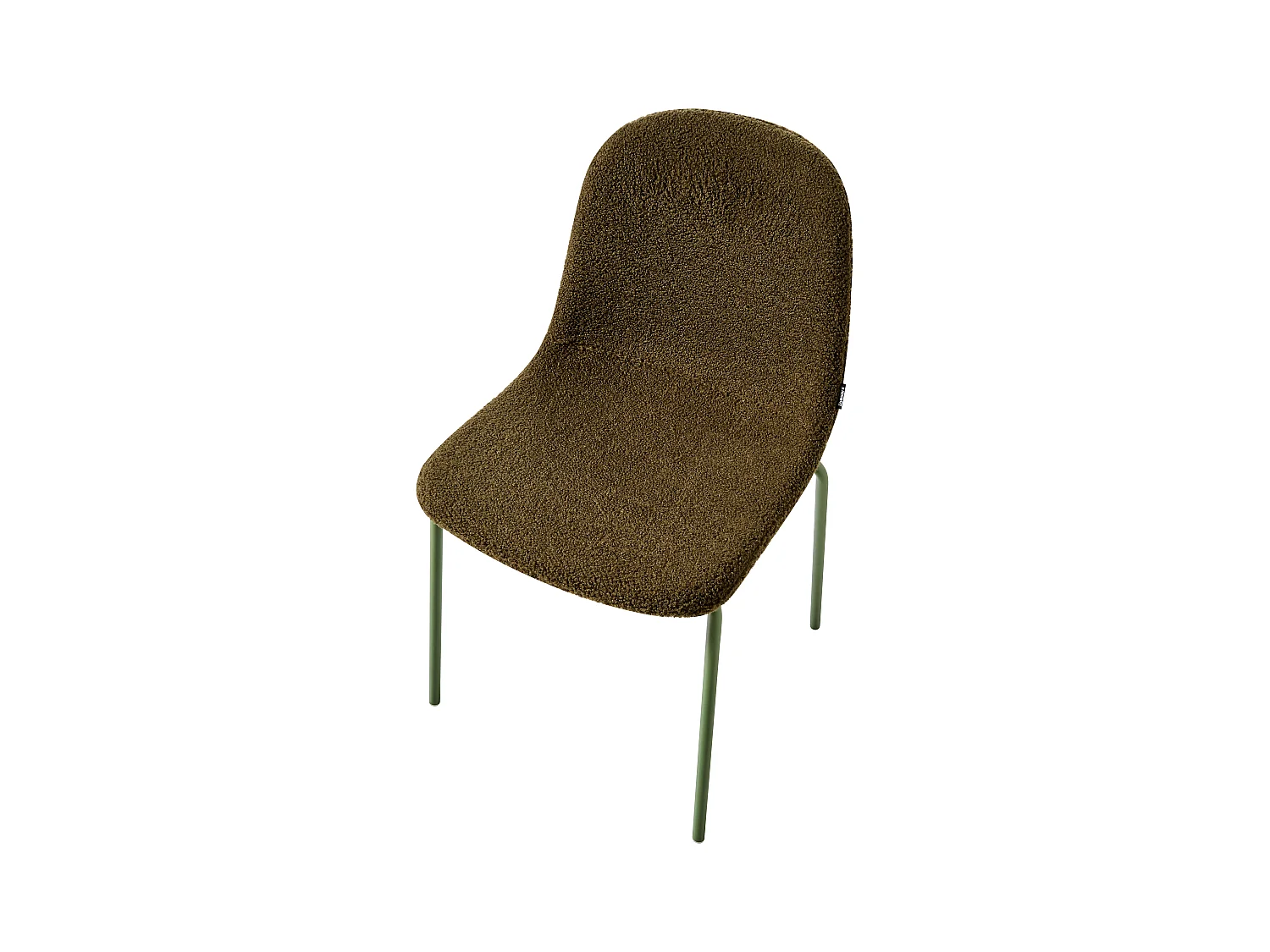 Lot de 2 chaises de conférence LOMA Bouclé Vert