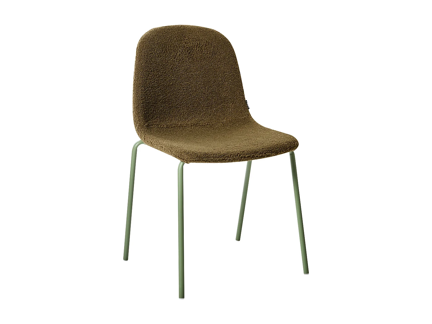 Lot de 2 chaises de conférence LOMA Bouclé Vert