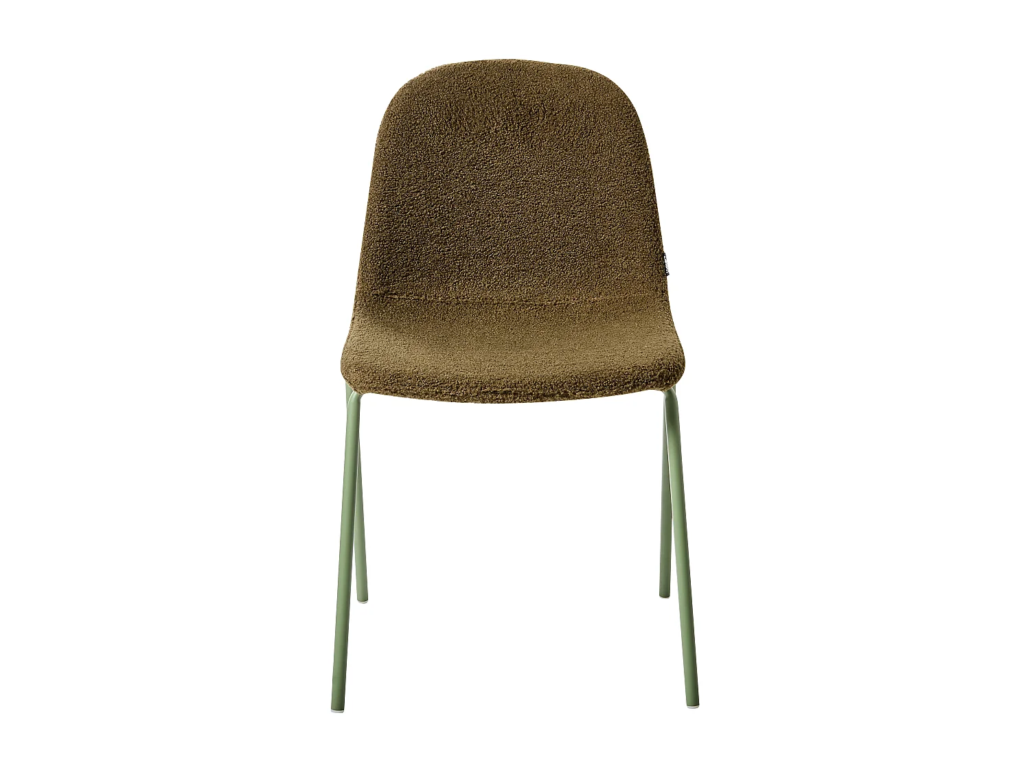 Lot de 2 chaises de conférence LOMA Bouclé Vert