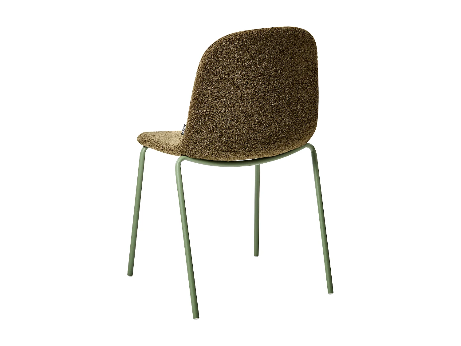 Lot de 2 chaises de conférence LOMA Bouclé Vert
