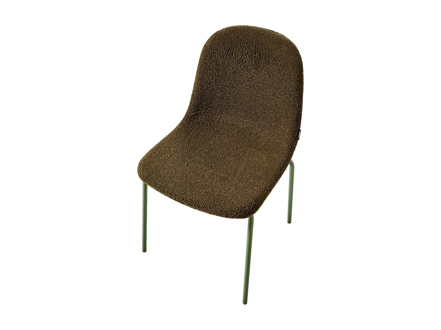 Lot de 2 chaises de conférence LOMA Bouclé Vert