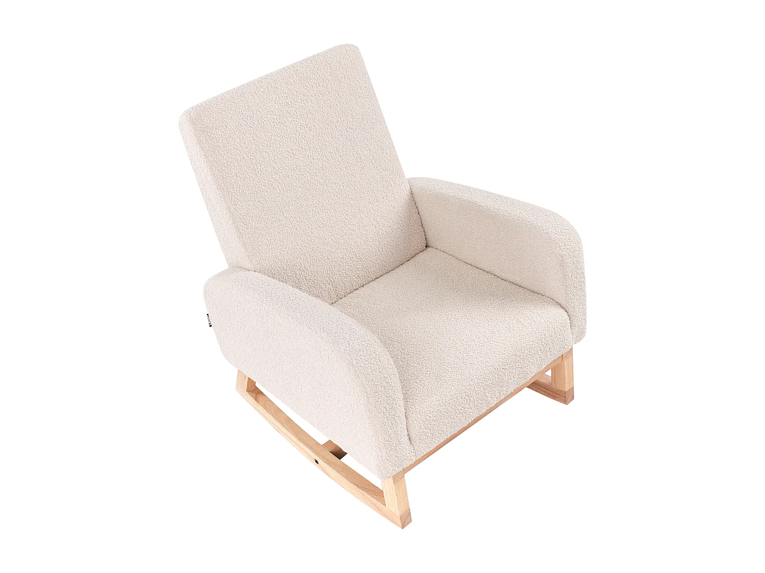 Chaise à bascule pour enfants NORBY Bouclé Beige clair