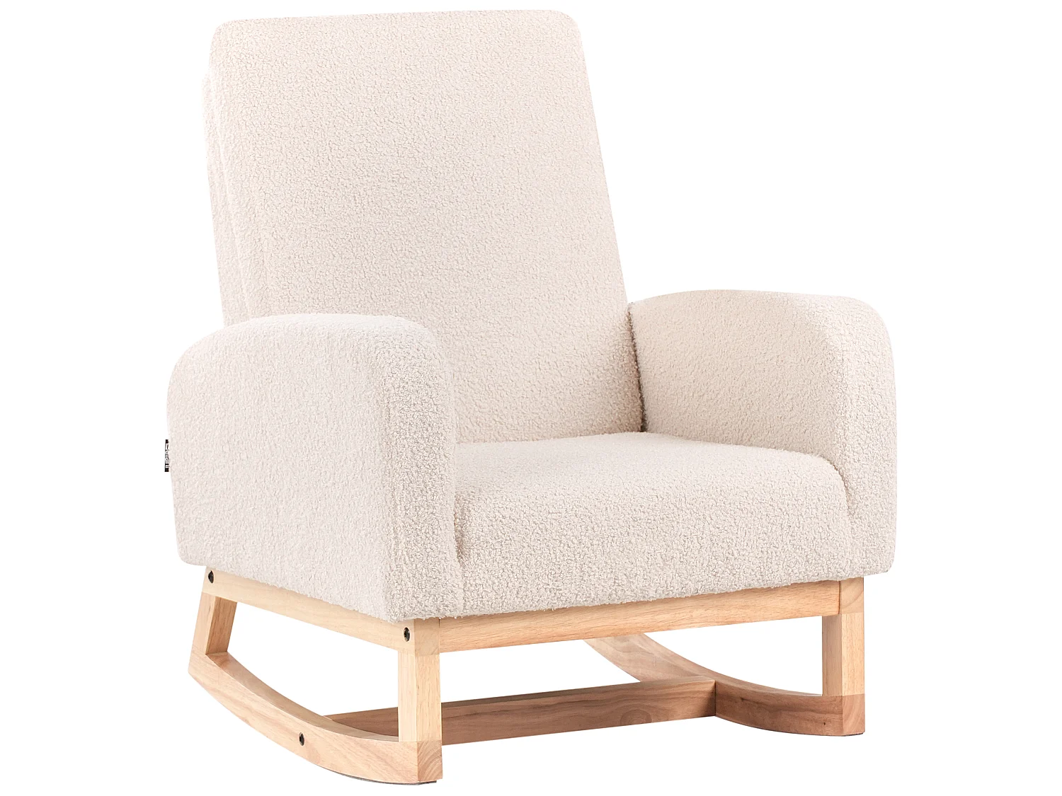 Kids Rocking Chair NORBY Boucle Light Beige