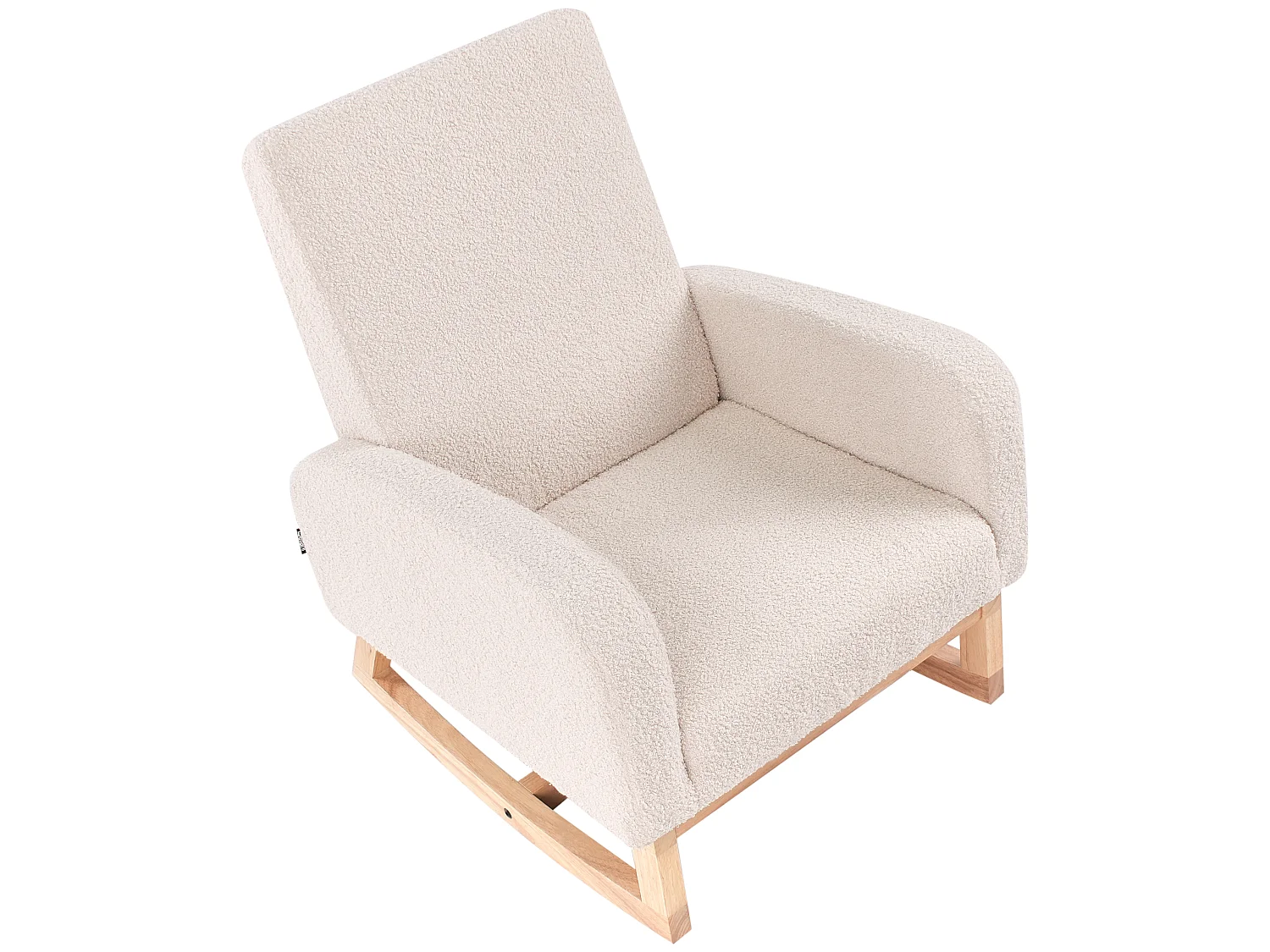 Kids Rocking Chair NORBY Boucle Light Beige