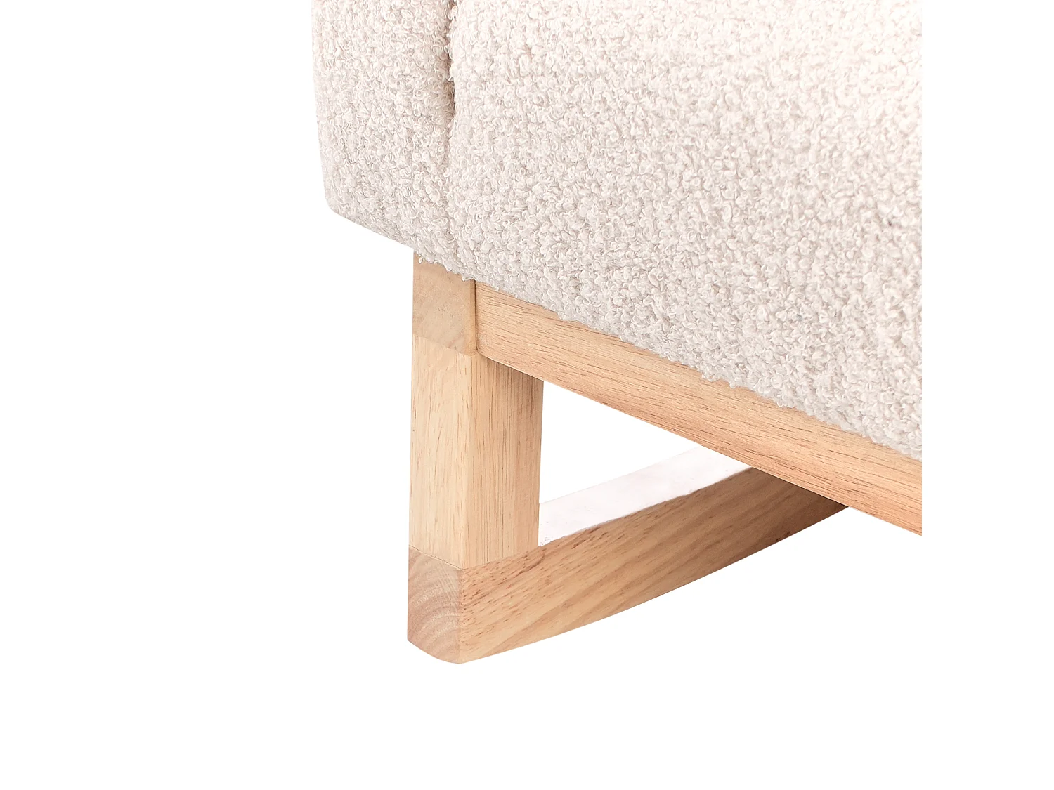 Kids Rocking Chair NORBY Boucle Light Beige