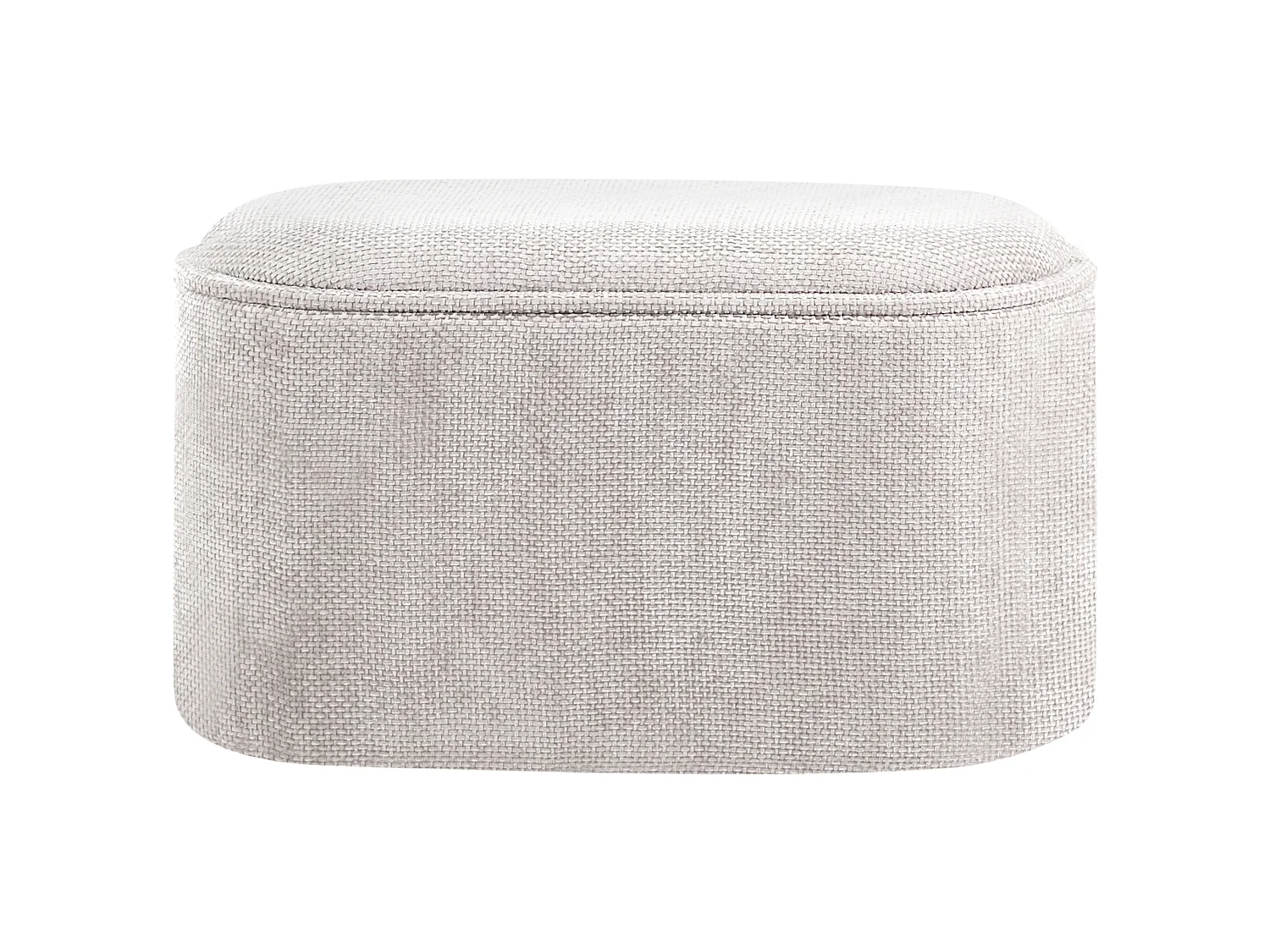 Upholstered Storage Bench ARTAS Chenille Grey