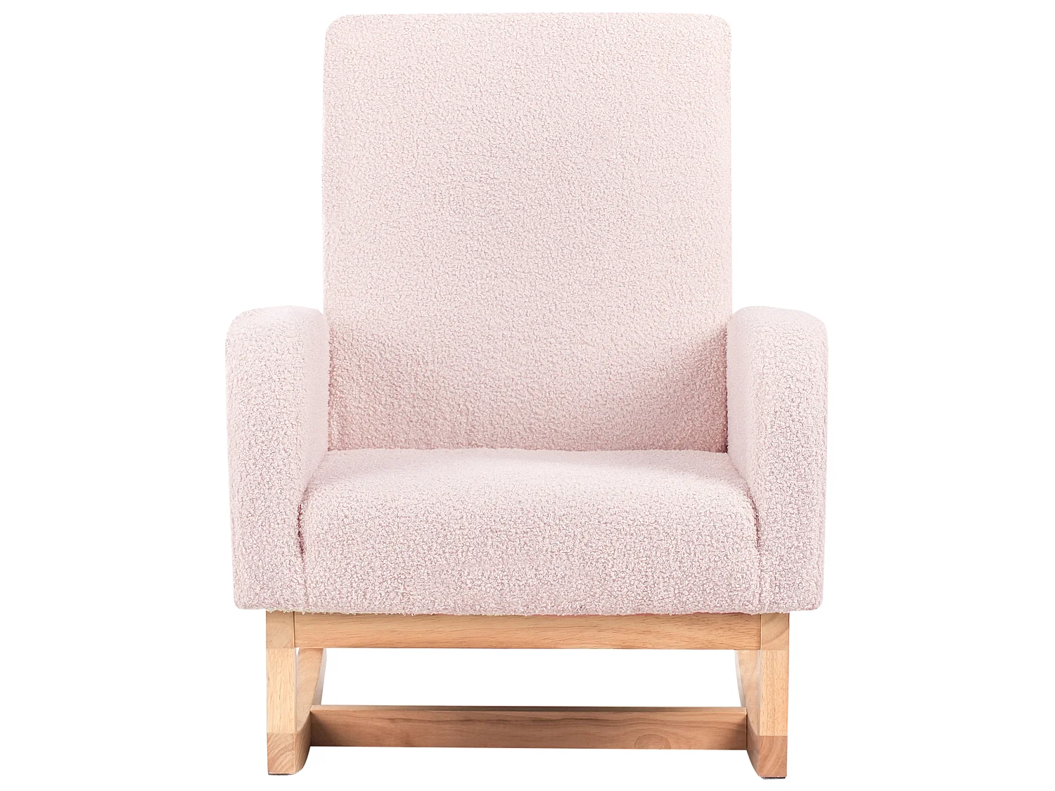 Kids Rocking Chair NORBY Boucle Pastel Pink