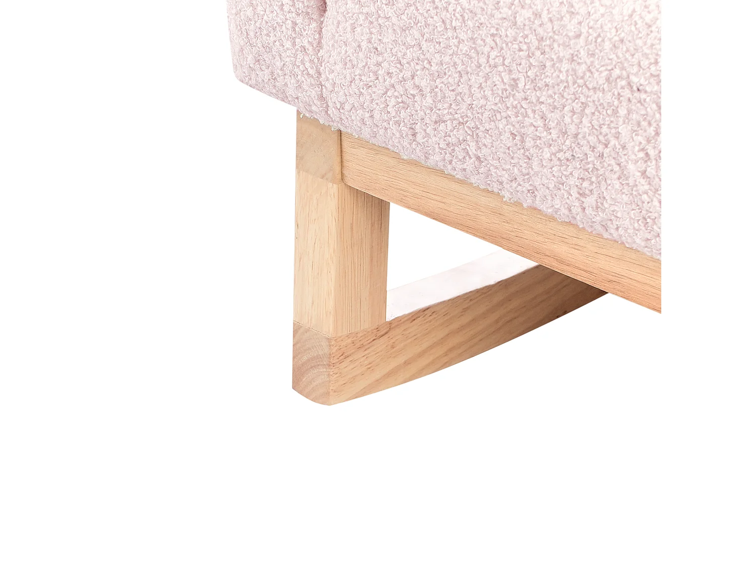 Kids Rocking Chair NORBY Boucle Pastel Pink
