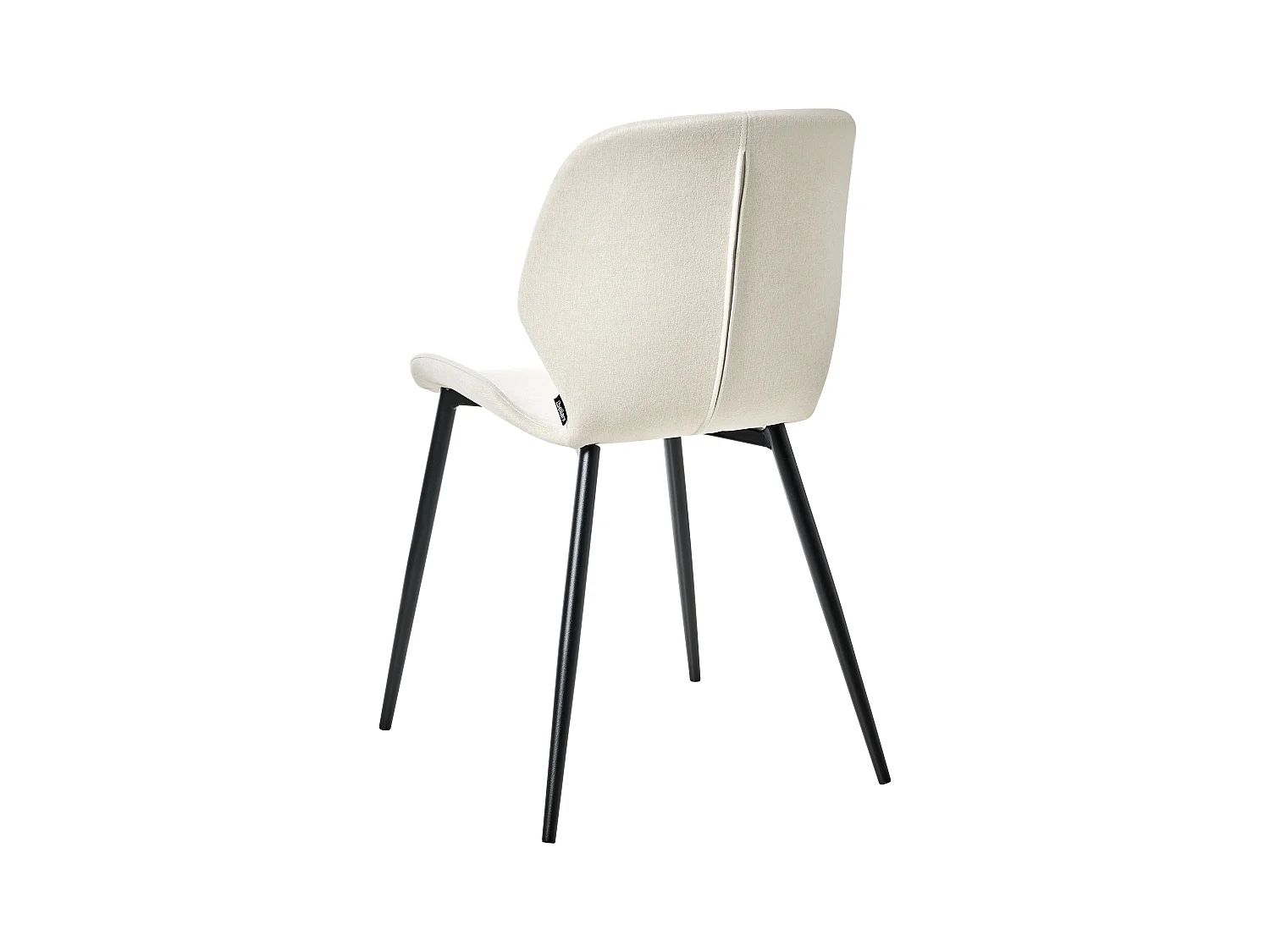 Lot de 2 chaises de conférence HOLLAND Tissu Beige clair