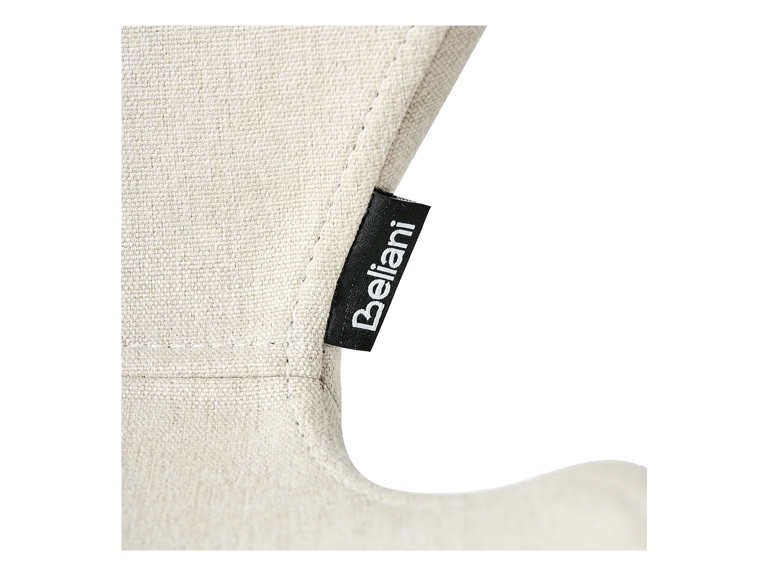 Lot de 2 chaises de conférence HOLLAND Tissu Beige clair