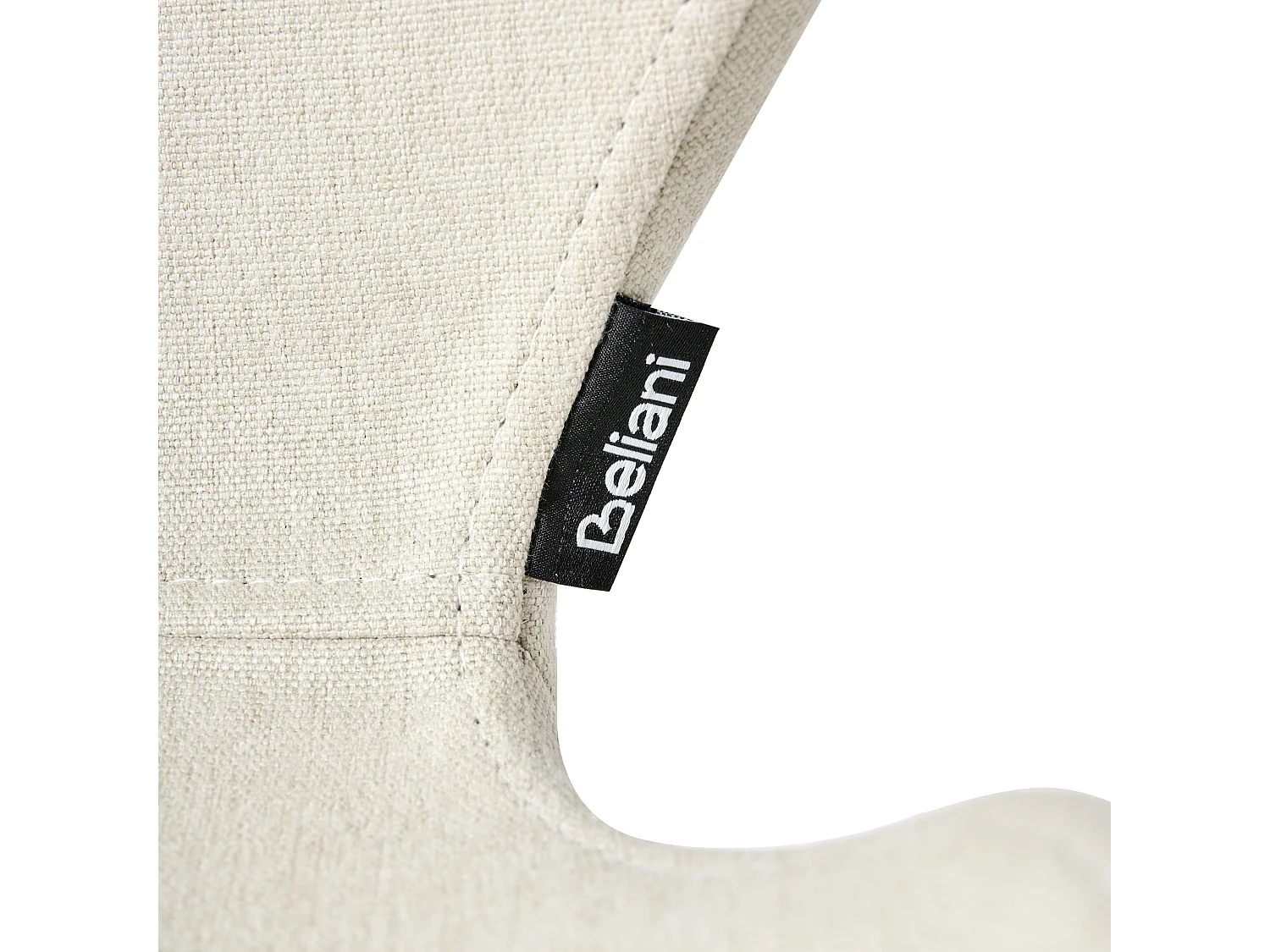 Lot de 2 chaises de conférence HOLLAND Tissu Beige clair