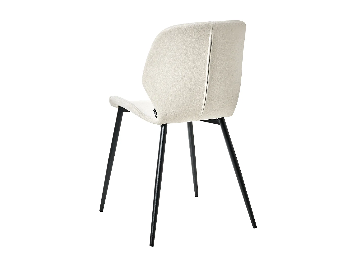 Lot de 2 chaises de conférence HOLLAND Tissu Beige clair