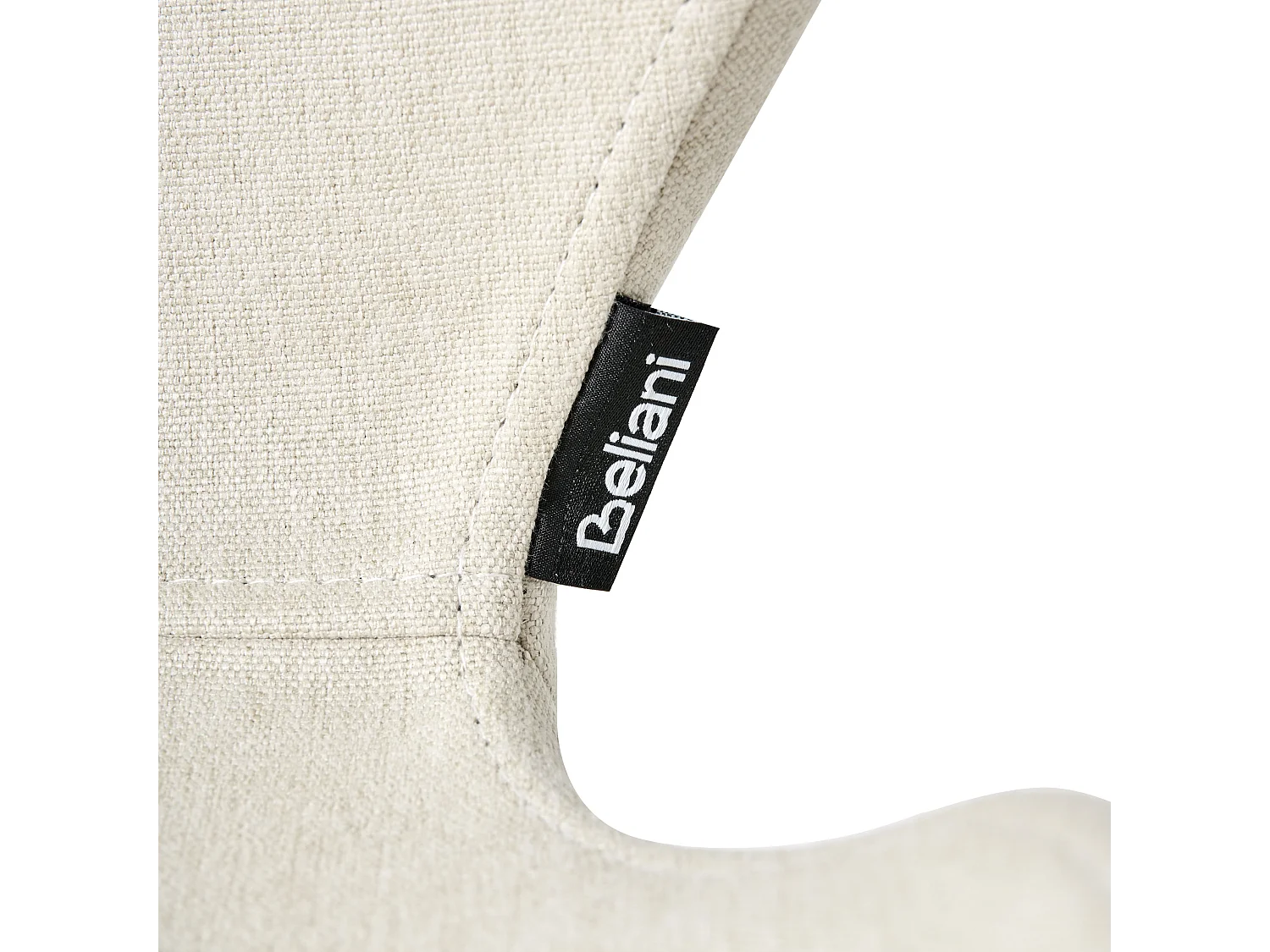 Lot de 2 chaises de conférence HOLLAND Tissu Beige clair