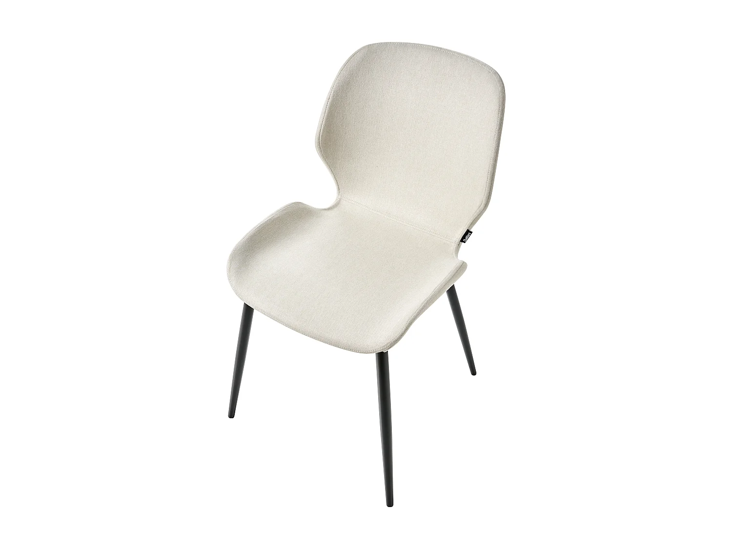 Set van 2 vergaderstoelen HOLLAND Stof Lichtbeige
