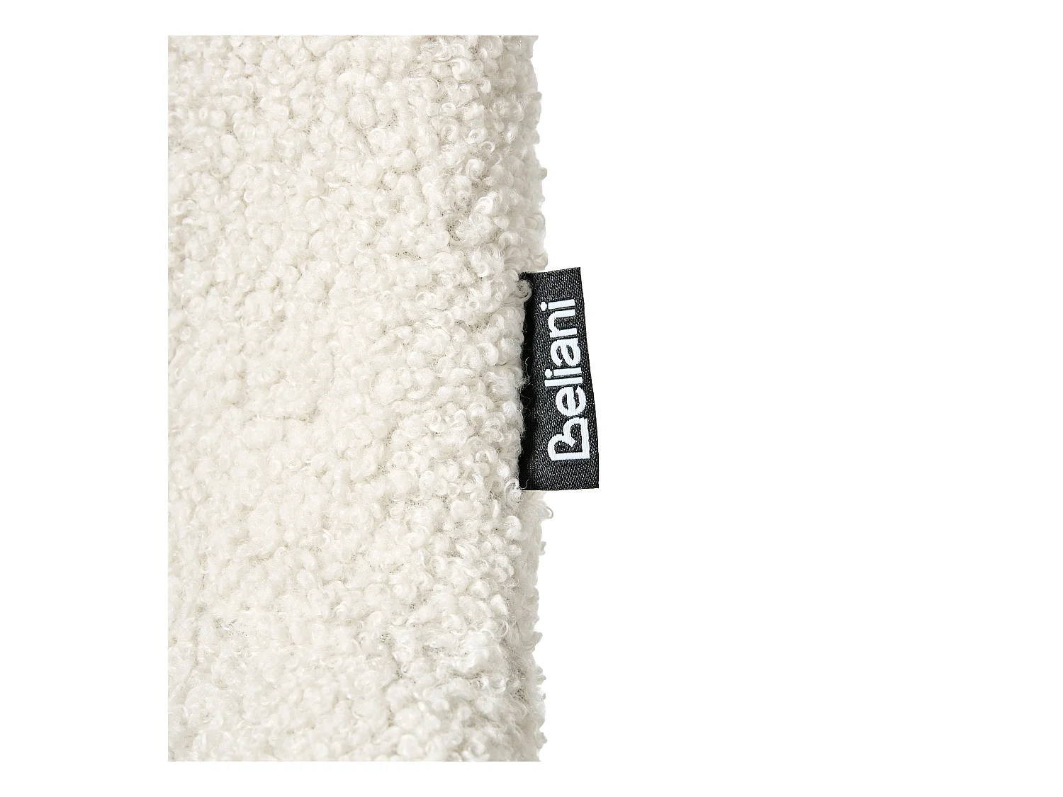 Lot de 2 chaises de conférence LOMA Bouclé Blanc cassé