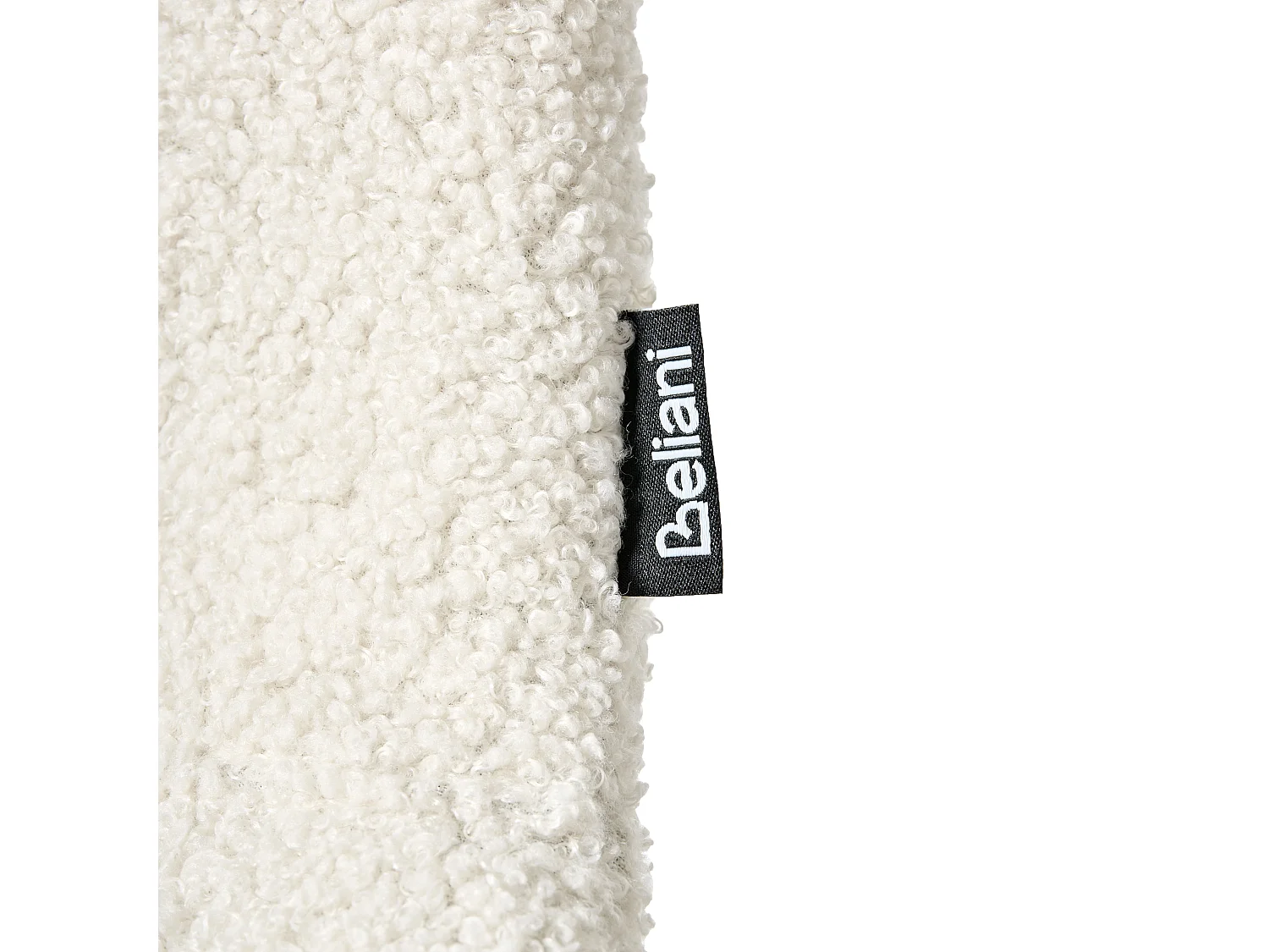 Lot de 2 chaises de conférence LOMA Bouclé Blanc cassé