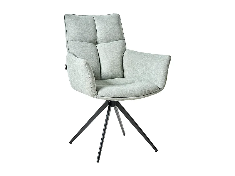 Chaise de salle à manger CORBIE Tissu Vert menthe