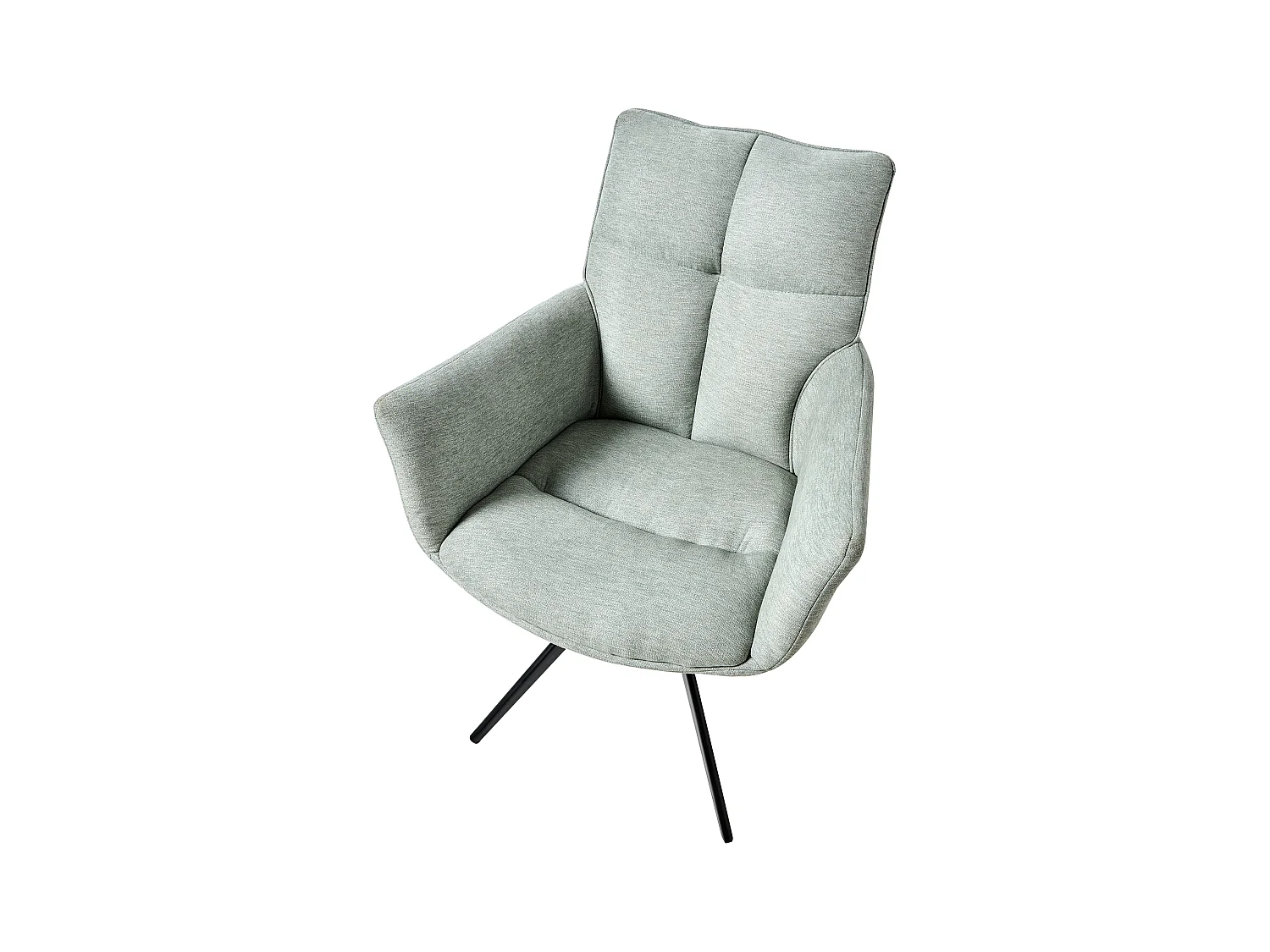 Chaise de salle à manger CORBIE Tissu Vert menthe