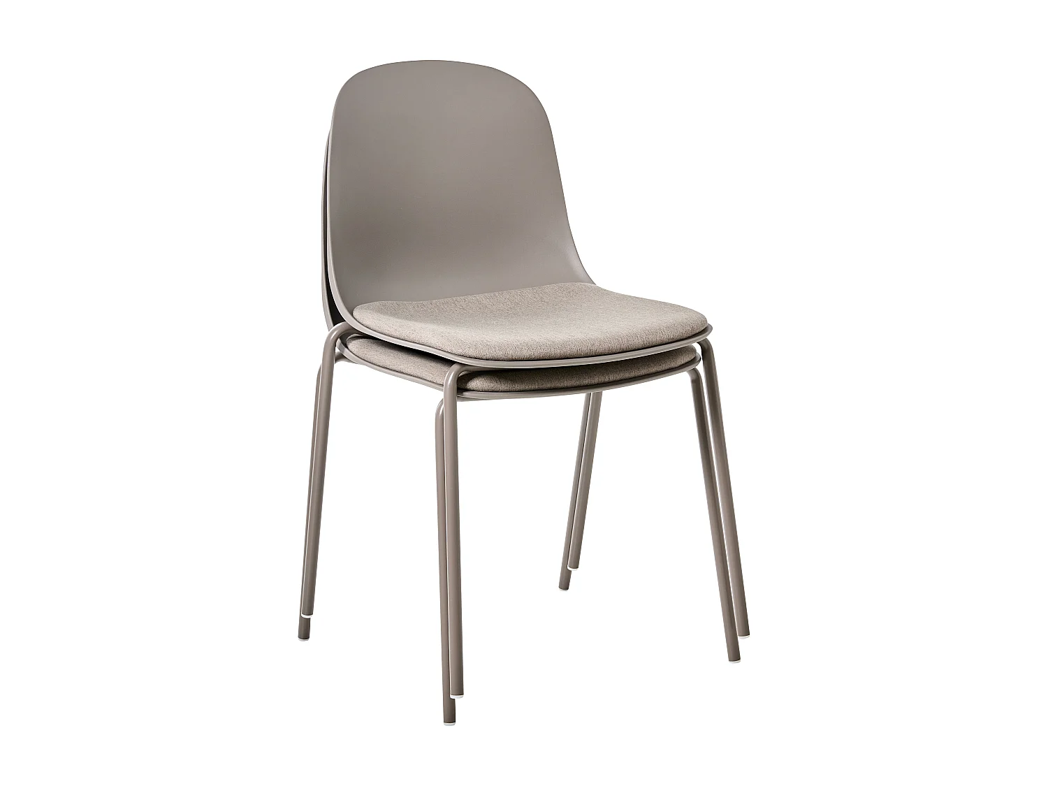 Lot de 2 chaises de conférence DORR Taupe