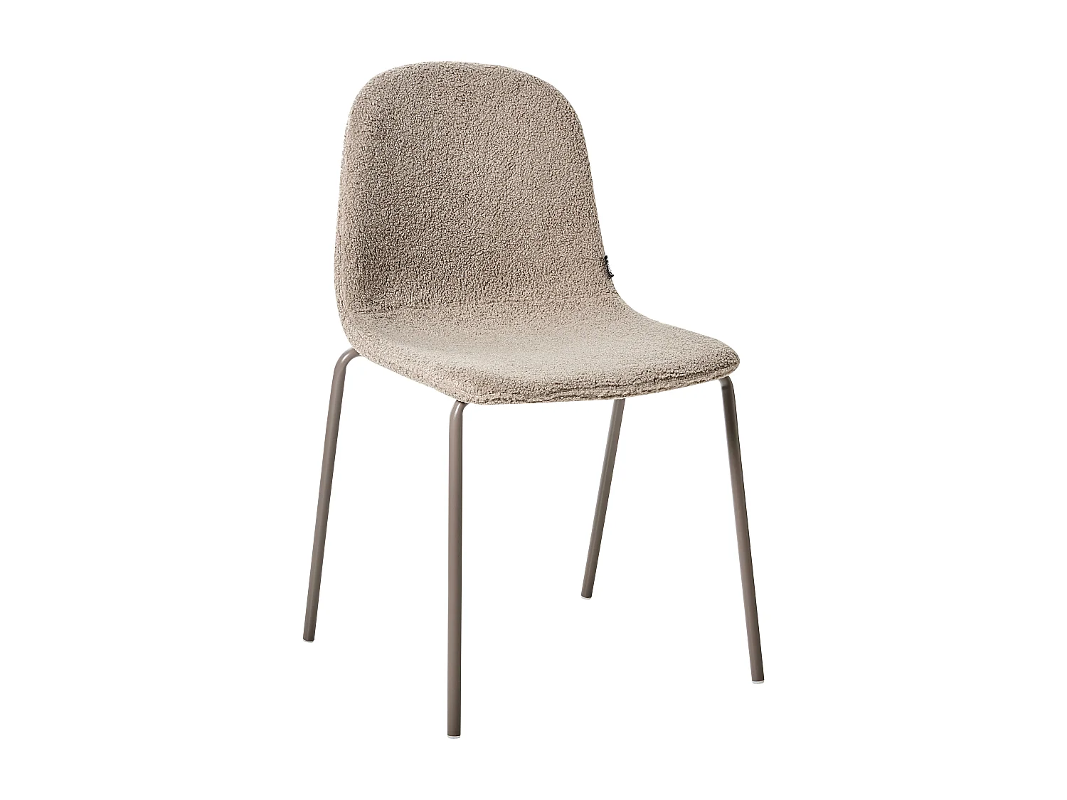 Set of 2 Conference Chairs LOMA Boucle Taupe