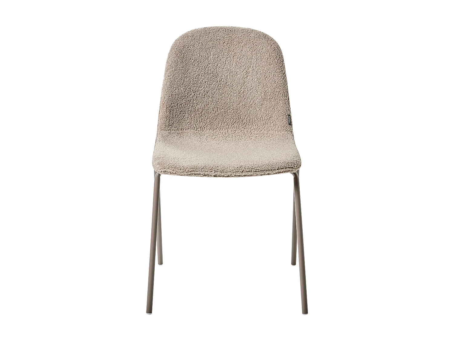 Set of 2 Conference Chairs LOMA Boucle Taupe