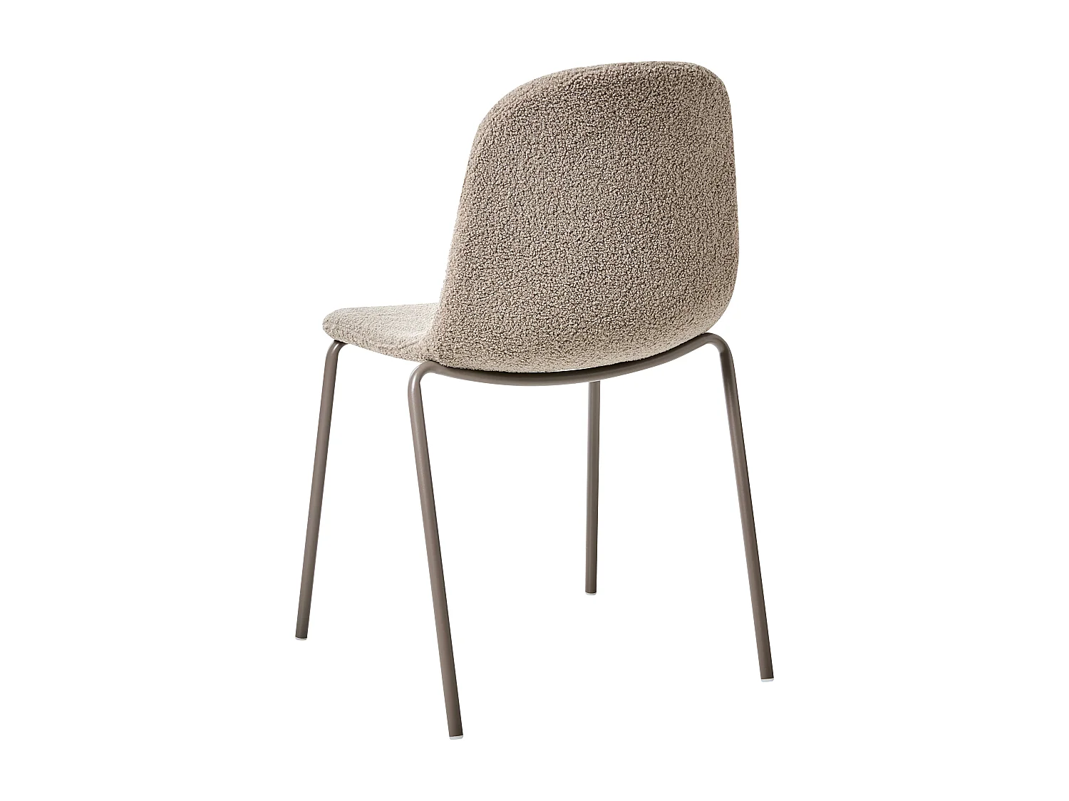 Set of 2 Conference Chairs LOMA Boucle Taupe