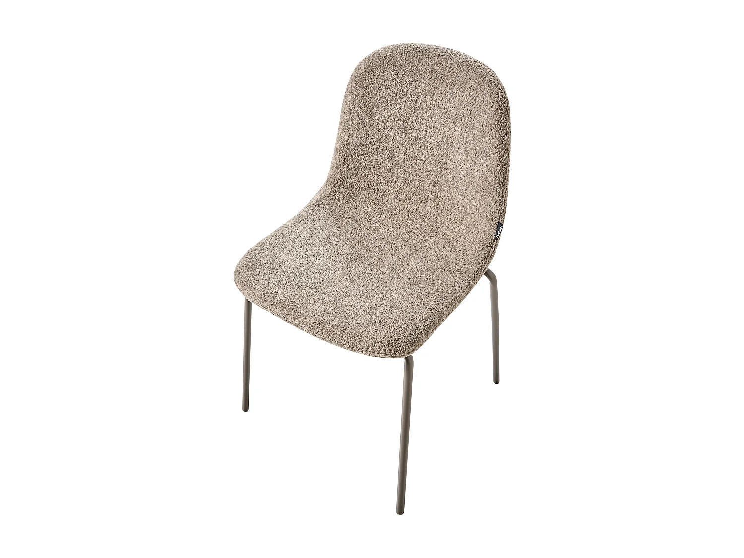 Set of 2 Conference Chairs LOMA Boucle Taupe