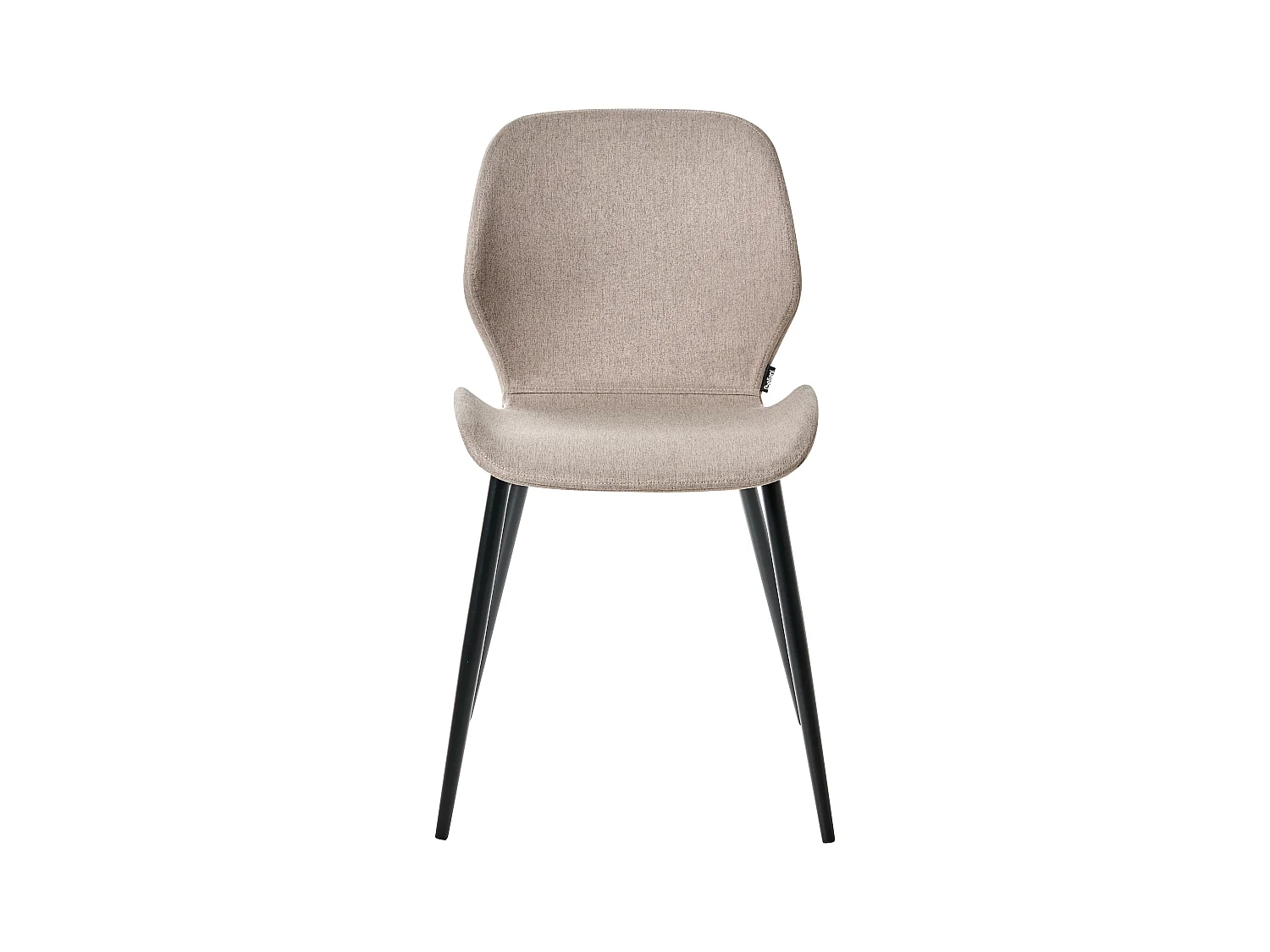 Konferenzstuhl 2er Set HOLLAND Stoff Taupe
