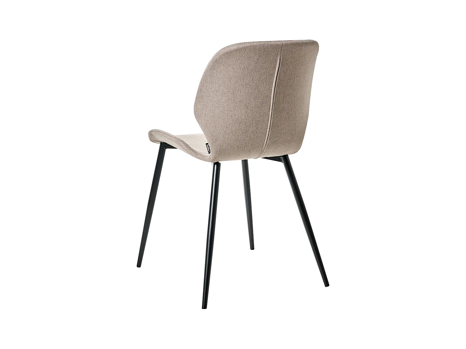 Konferenzstuhl 2er Set HOLLAND Stoff Taupe