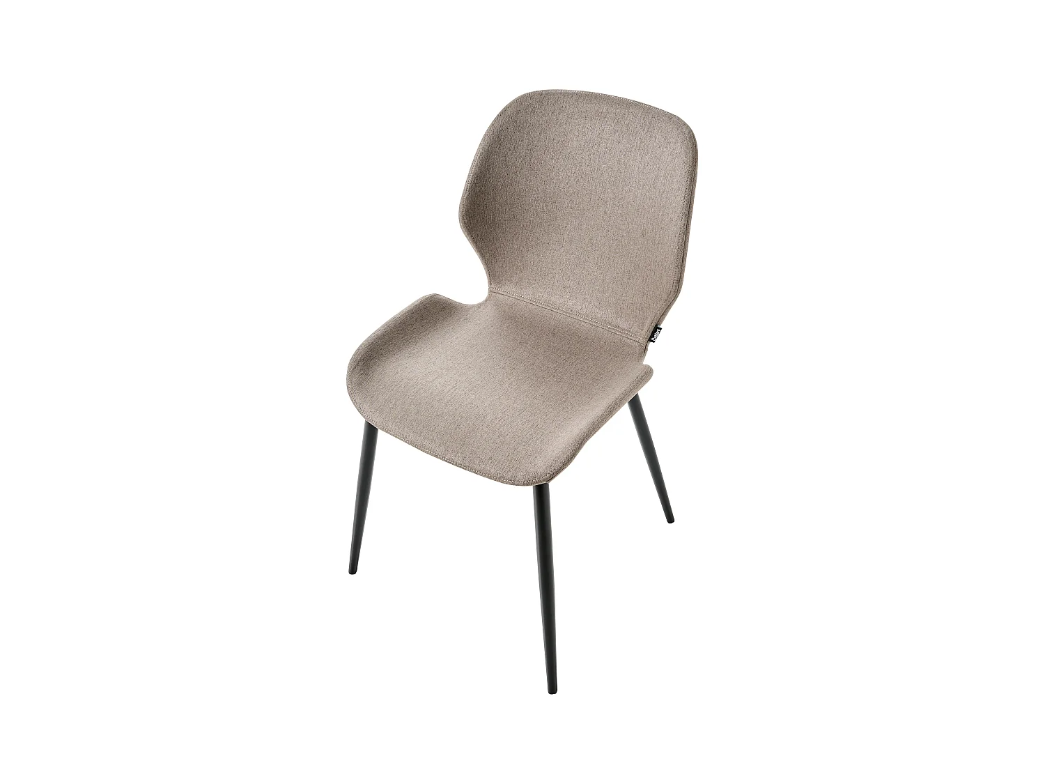Konferenzstuhl 2er Set HOLLAND Stoff Taupe