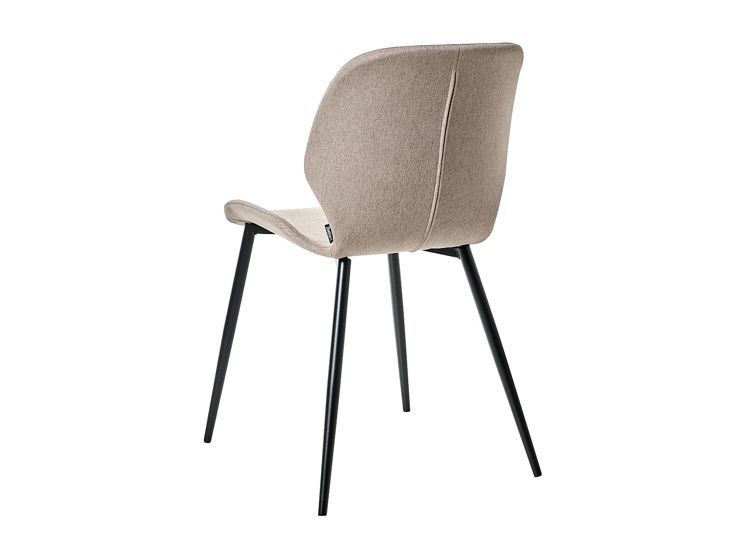 Lot de 2 chaises de conférence HOLLAND Tissu Taupe