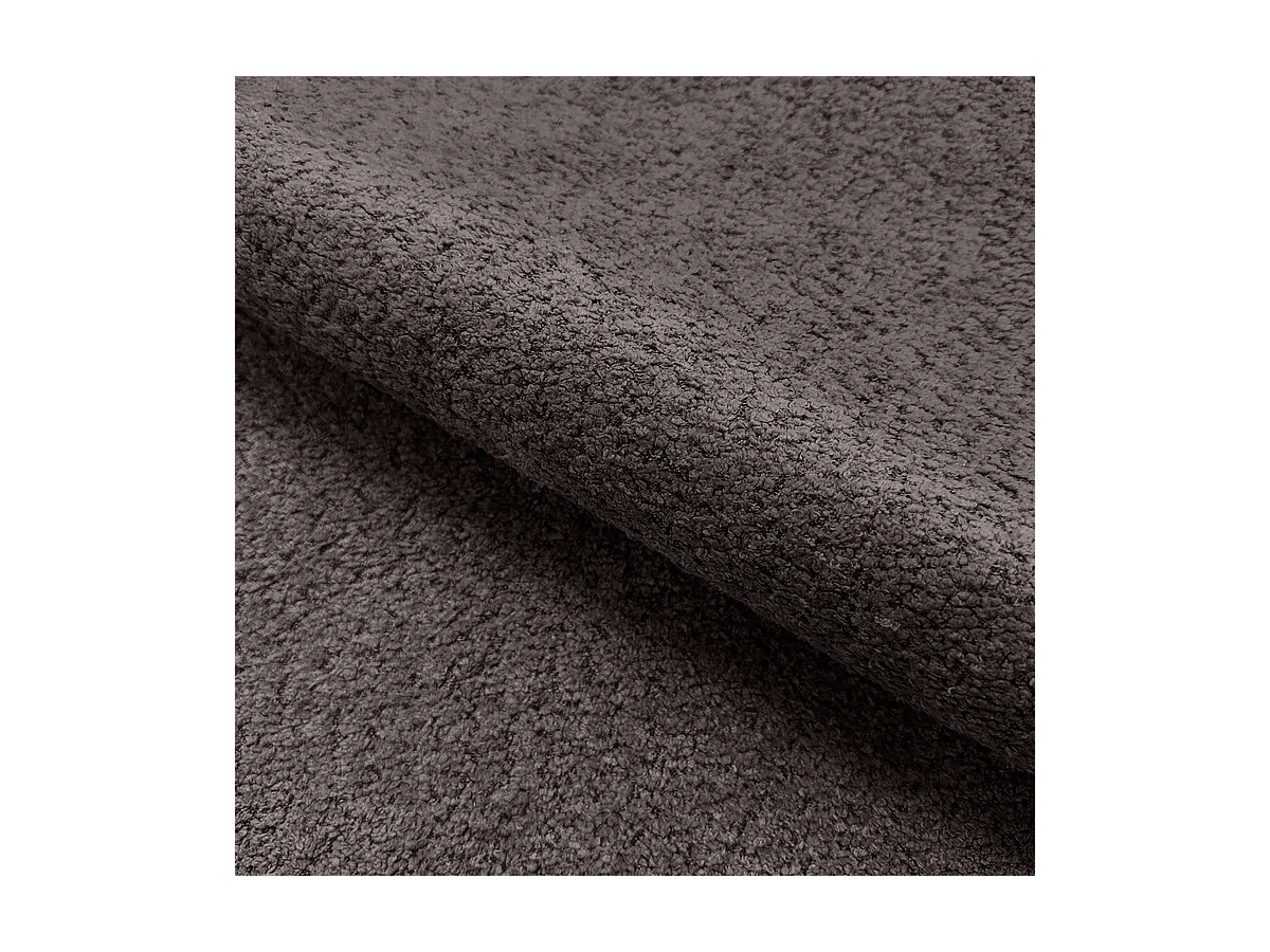 Lit rembourré 180x200 cm avec rangement Palermo - Lit double 180x200 cm, tissu bouclé Gris foncé (Anthology 18)