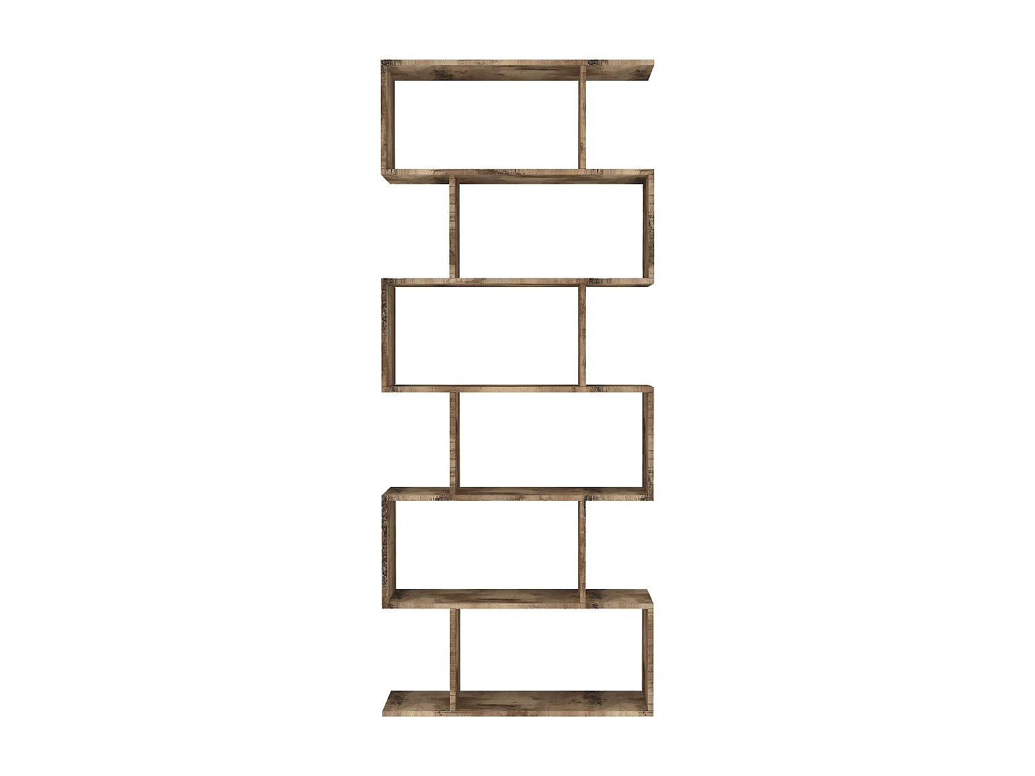 Librería de columna 6 estantes vertical oficina casa diseño moderno Calli Acero