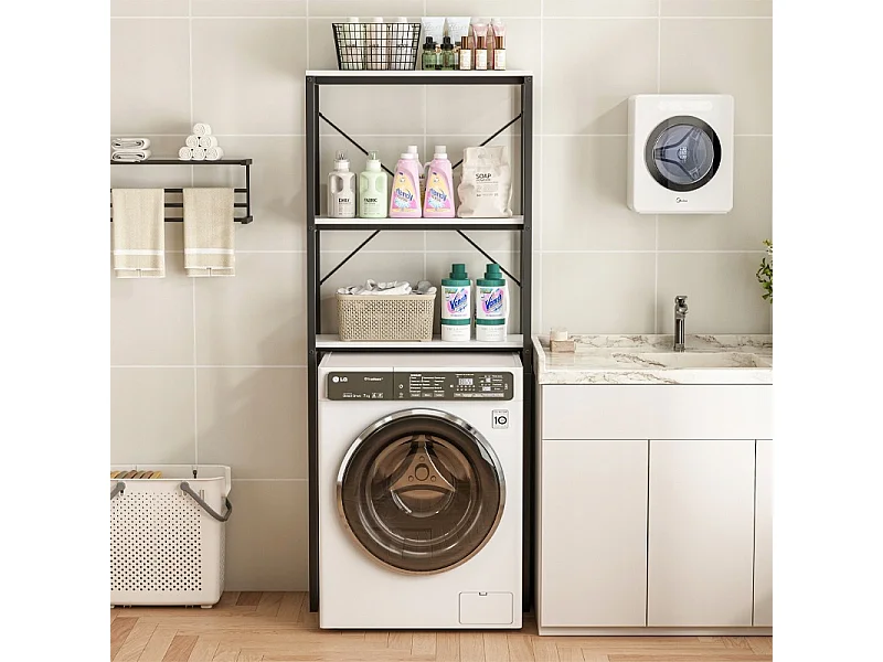 Badezimmerschrank über der Toilette Waschmaschine Loft industrielle Regale 160 cm