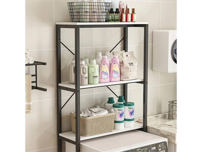 Badezimmerschrank über der Toilette Waschmaschine Loft industrielle Regale 160 cm