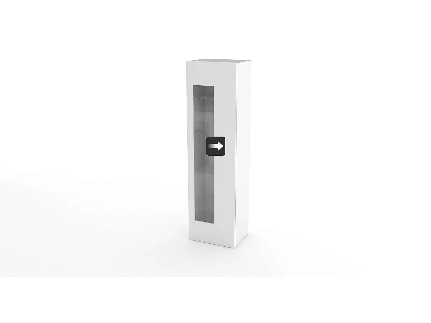 Meuble de salon et cuisine blanc avec 4 étagères Daiquiri