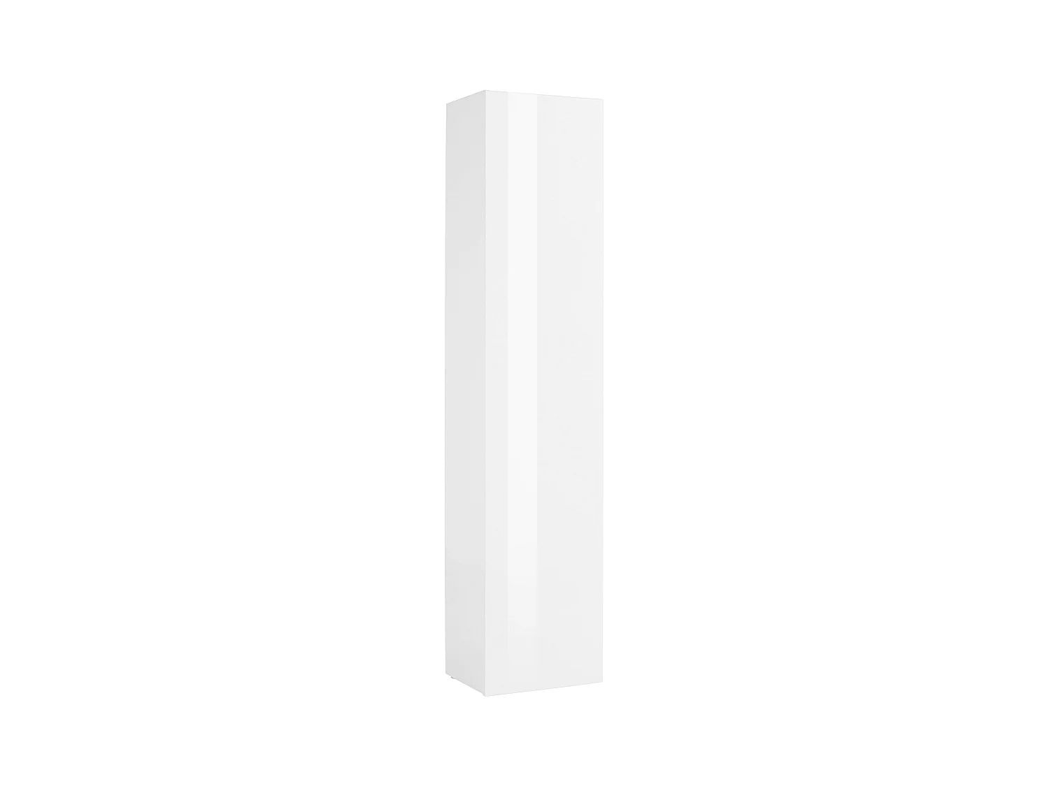Armoire colonne design blanc brillant 5 étagères Joy Wardrobe