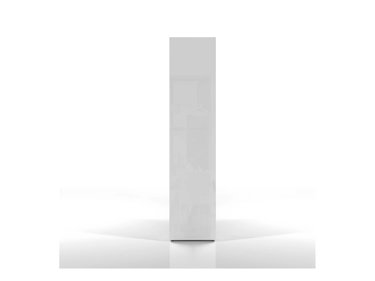 Armoire colonne design blanc brillant 5 étagères Joy Wardrobe