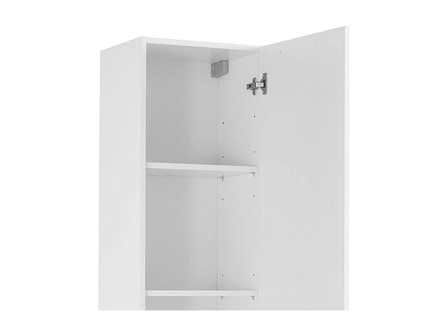 Mobile a colonna Maruska con 1 anta bianco lucido 40x30x180 cm