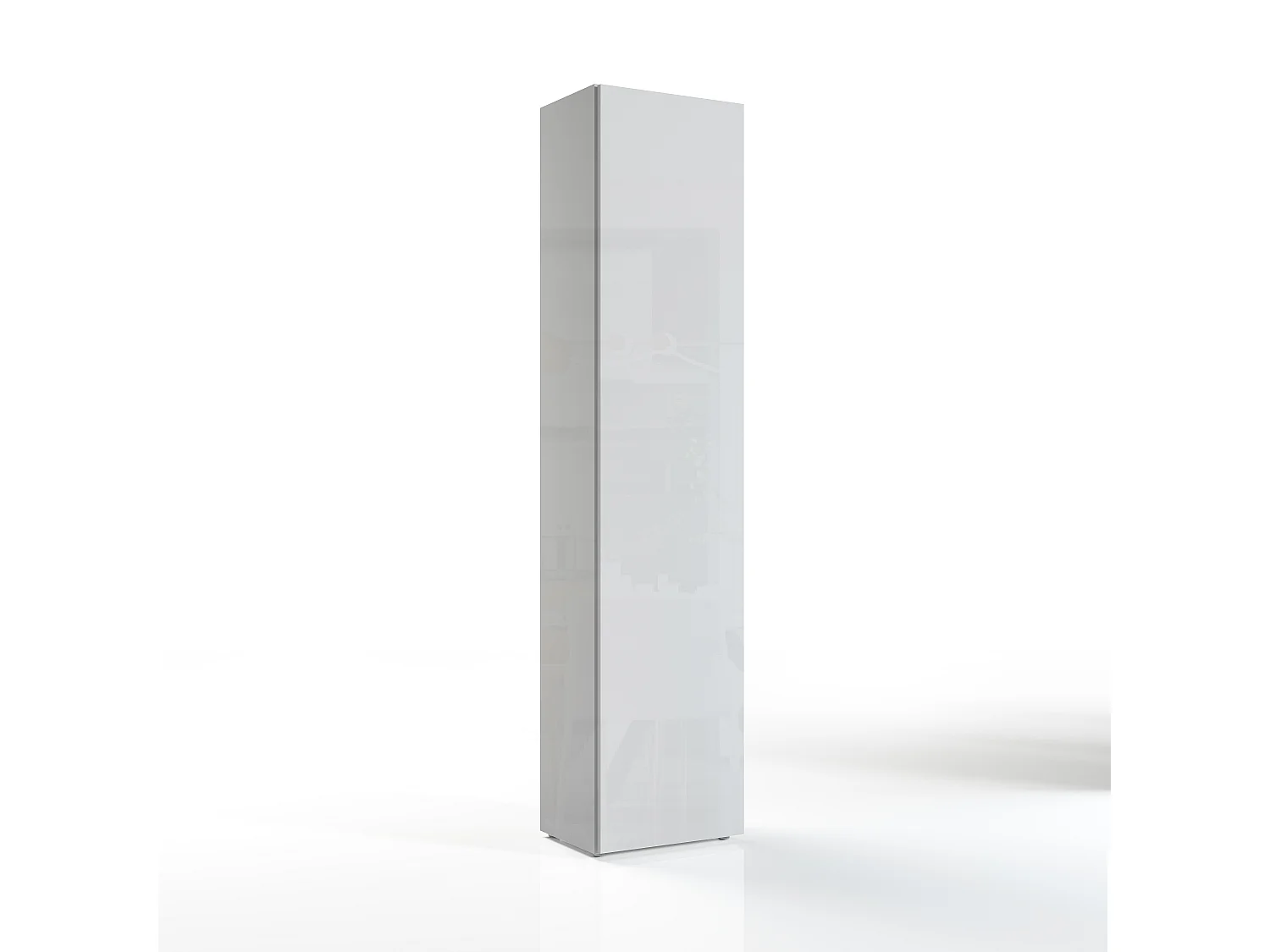 Design-Garderobenschrank für den Eingangsbereich mit 5 Fächern in Hochglanz Weiß Joy Wardrobe