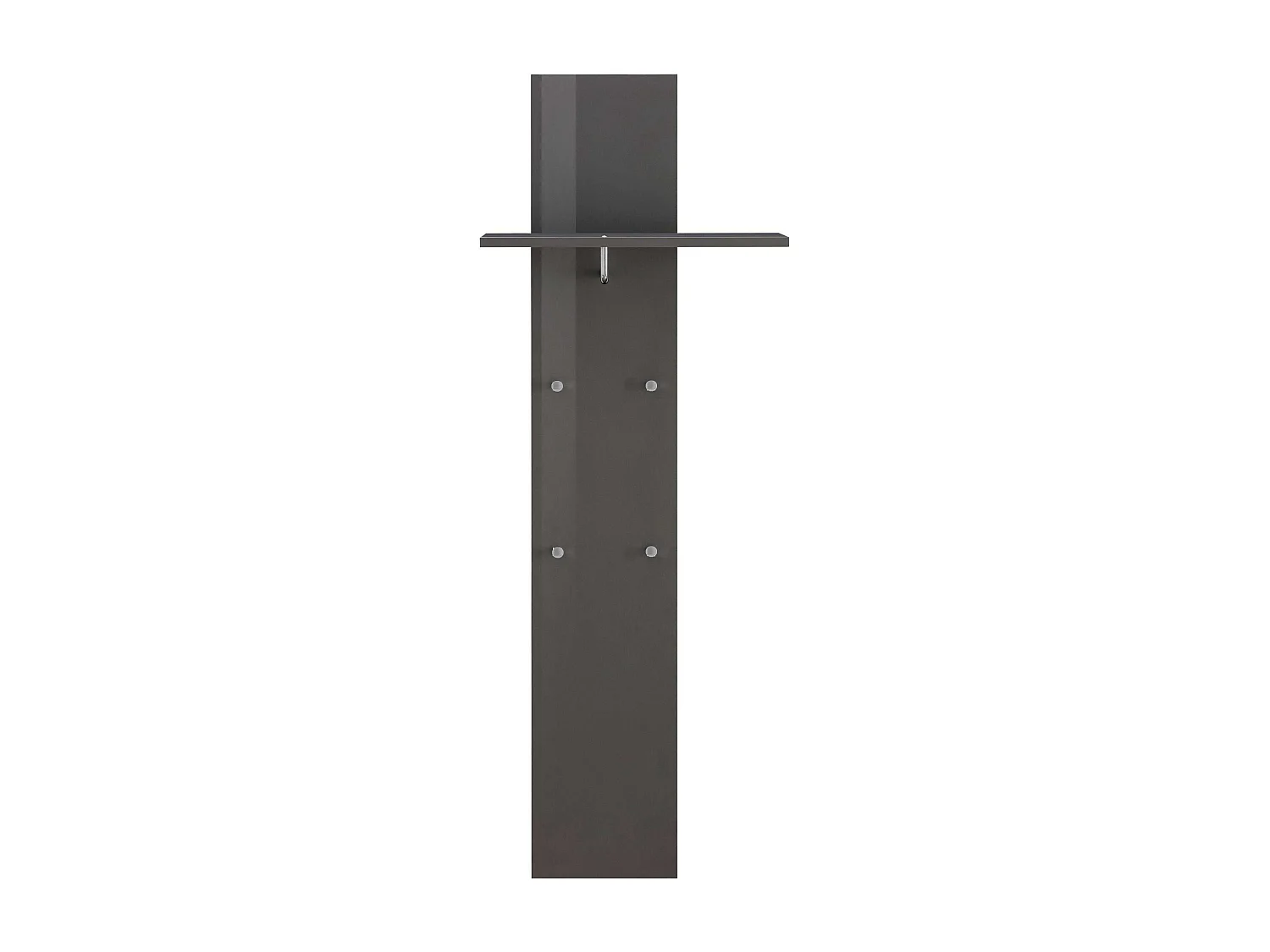 Moderne Wandgarderobe mit 4 Haken und Ablage für den Eingangsbereich Magic Jako Ardesia