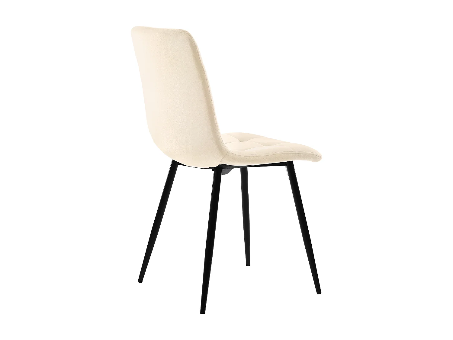 Ensemble 5 pièces,table cuisine grain de bois,pieds métal noir,4 chaises velours beige