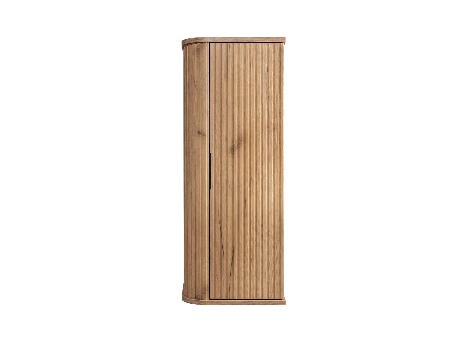 Badeværelsessøjle, Craft eg, sort håndtag, 79 x 35,5 x 31,5 cm