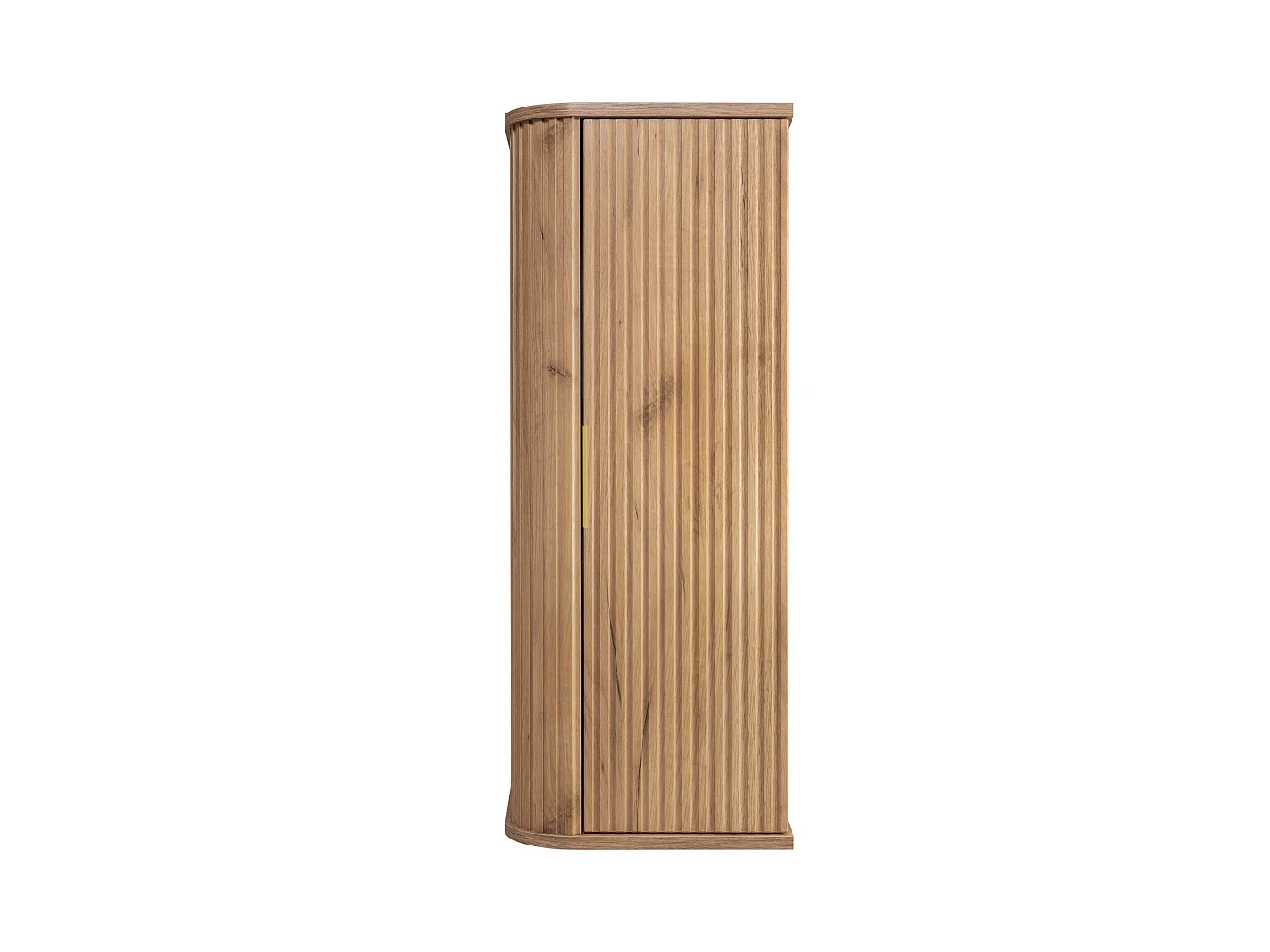 Mueble de baño, Roble Craft, tirador dorado, 79 x 35,5 x 31,5 cm