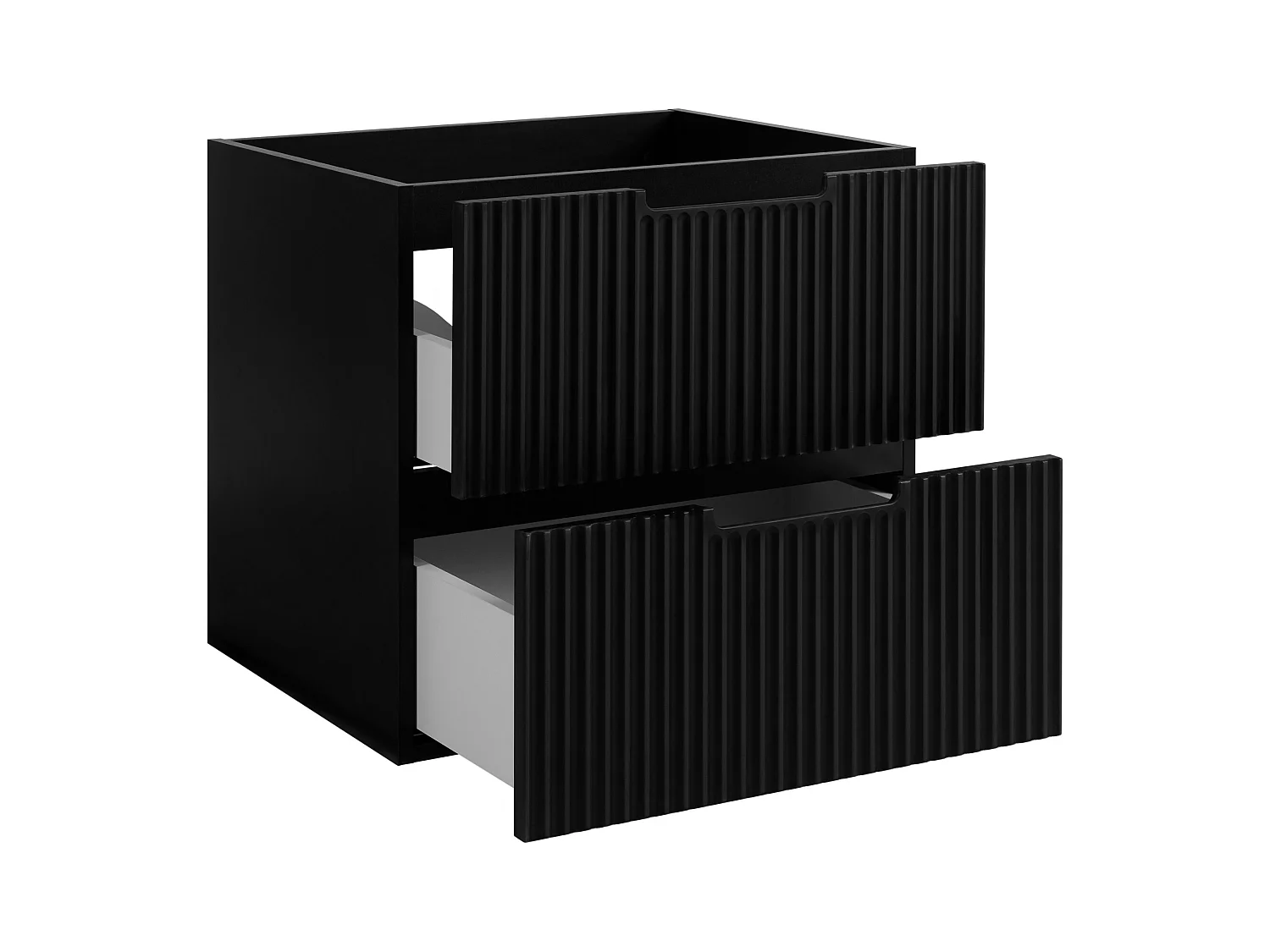 Meuble de salle de bain, noir, 60 x 57 x 46 cm