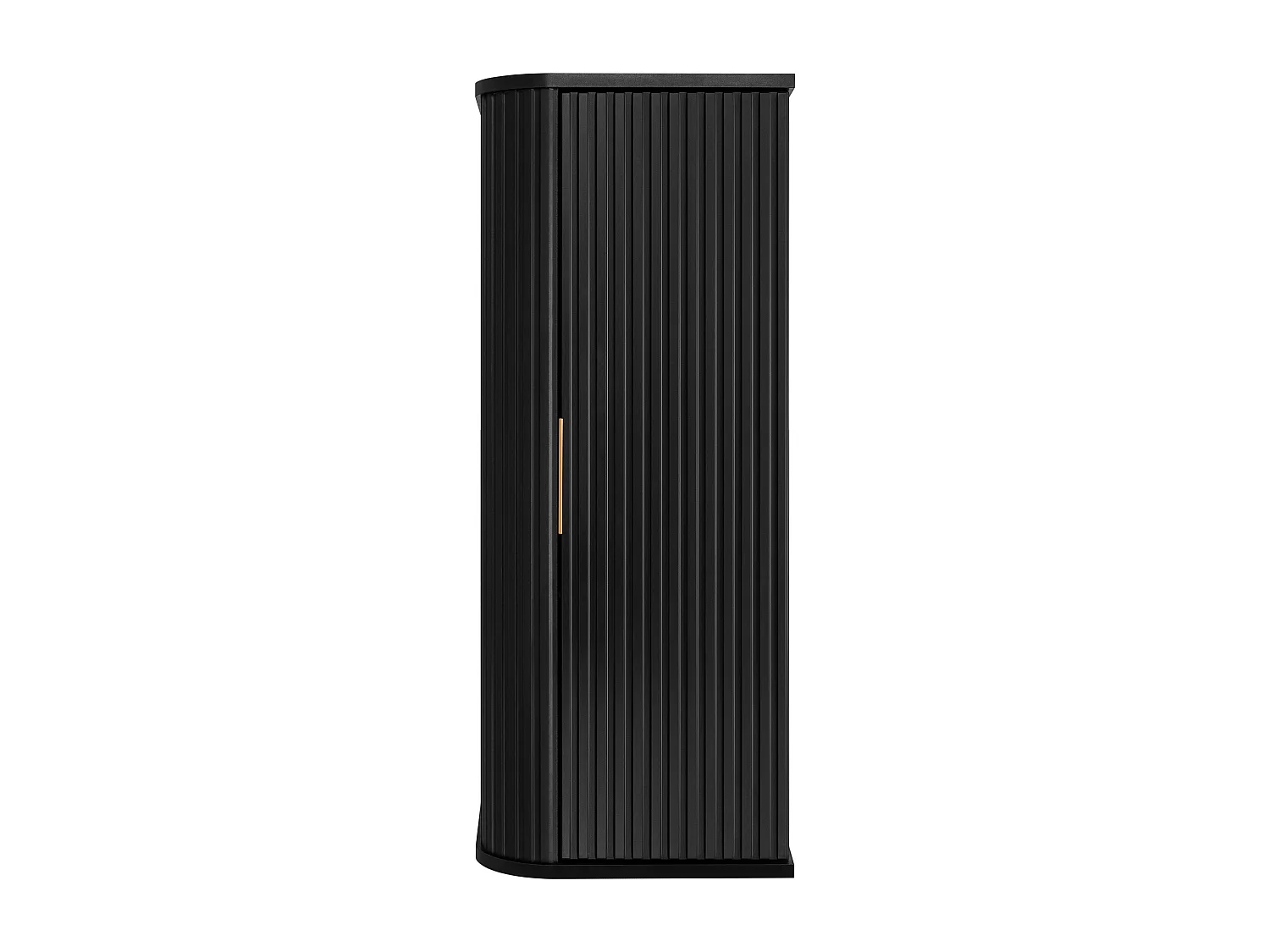 Armoire de toilette, noir, poignée dorée, 79 x 35,5 x 31,5 cm