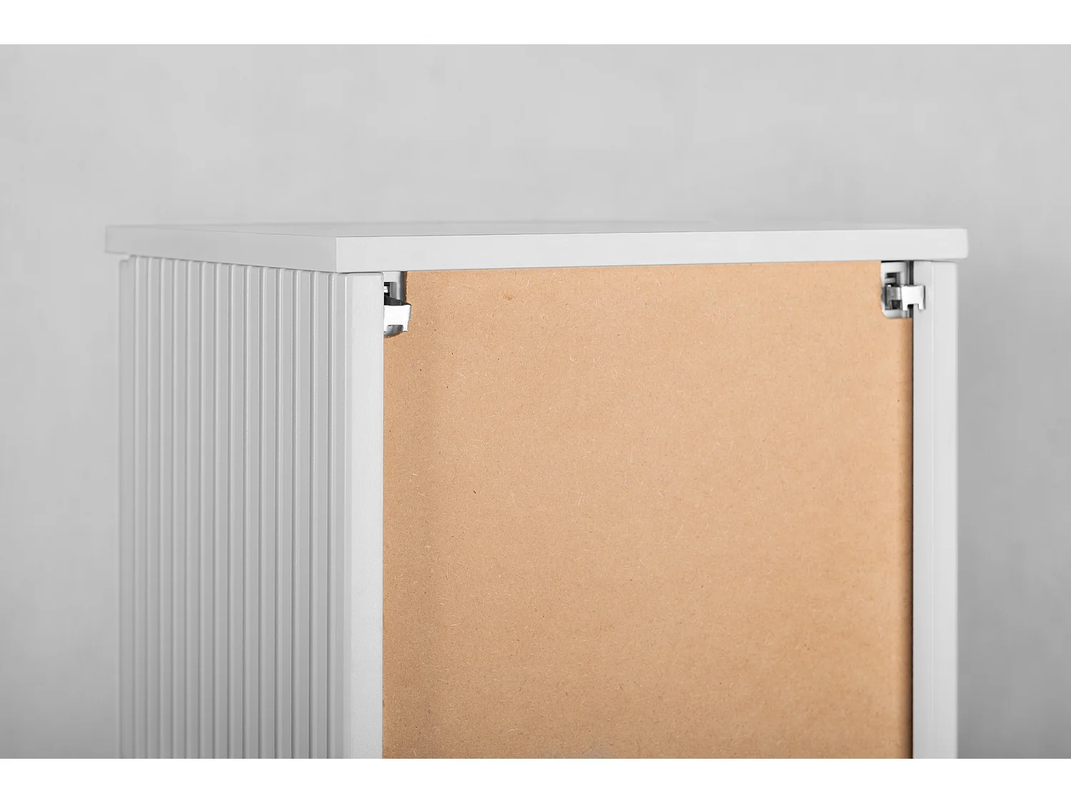 Armoire de toilette, blanc, poignée noire, 79 x 35,5 x 31,5 cm